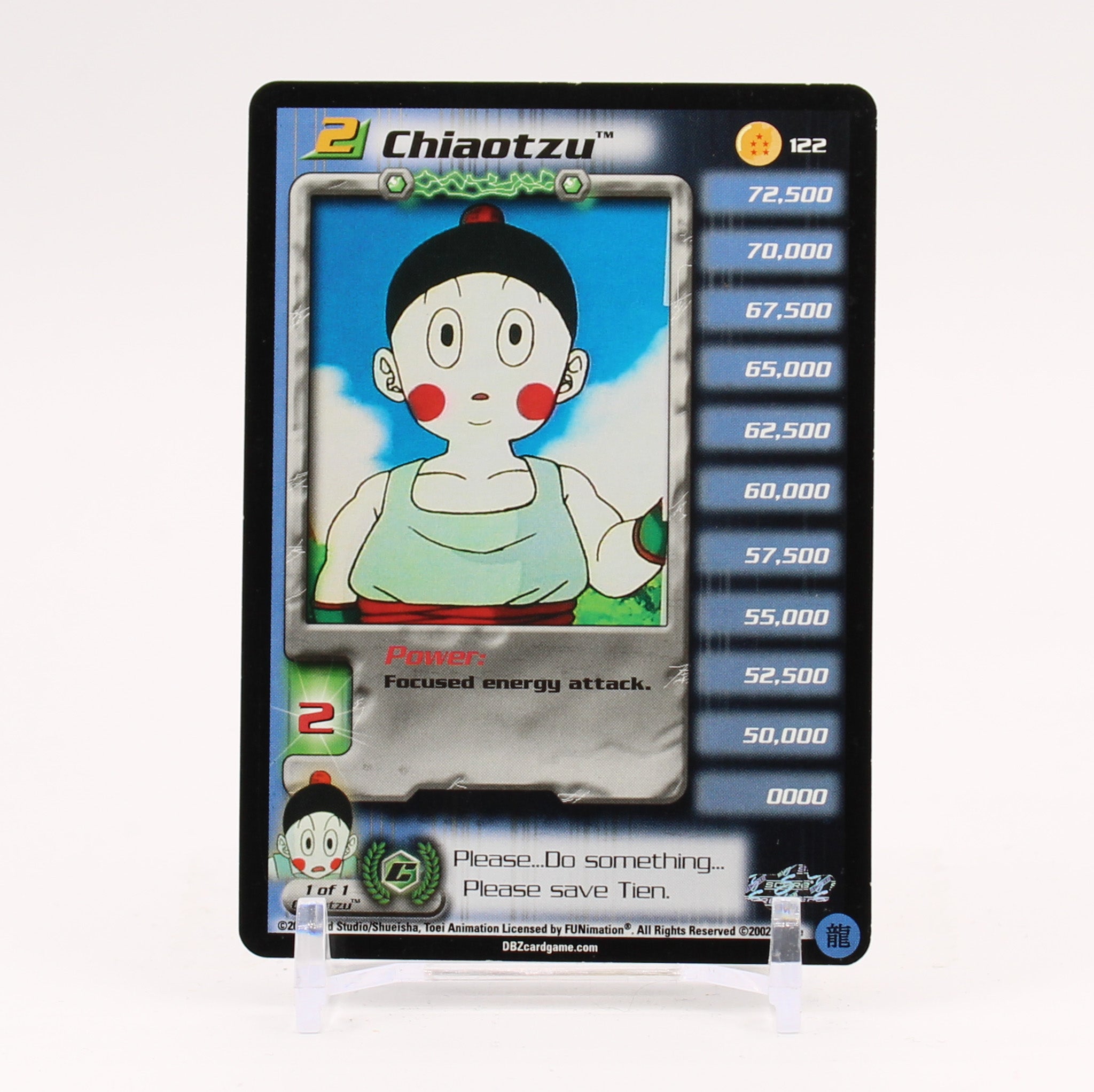 Chiaotzu - 122 Dragon Ball Z Score TCG - LP