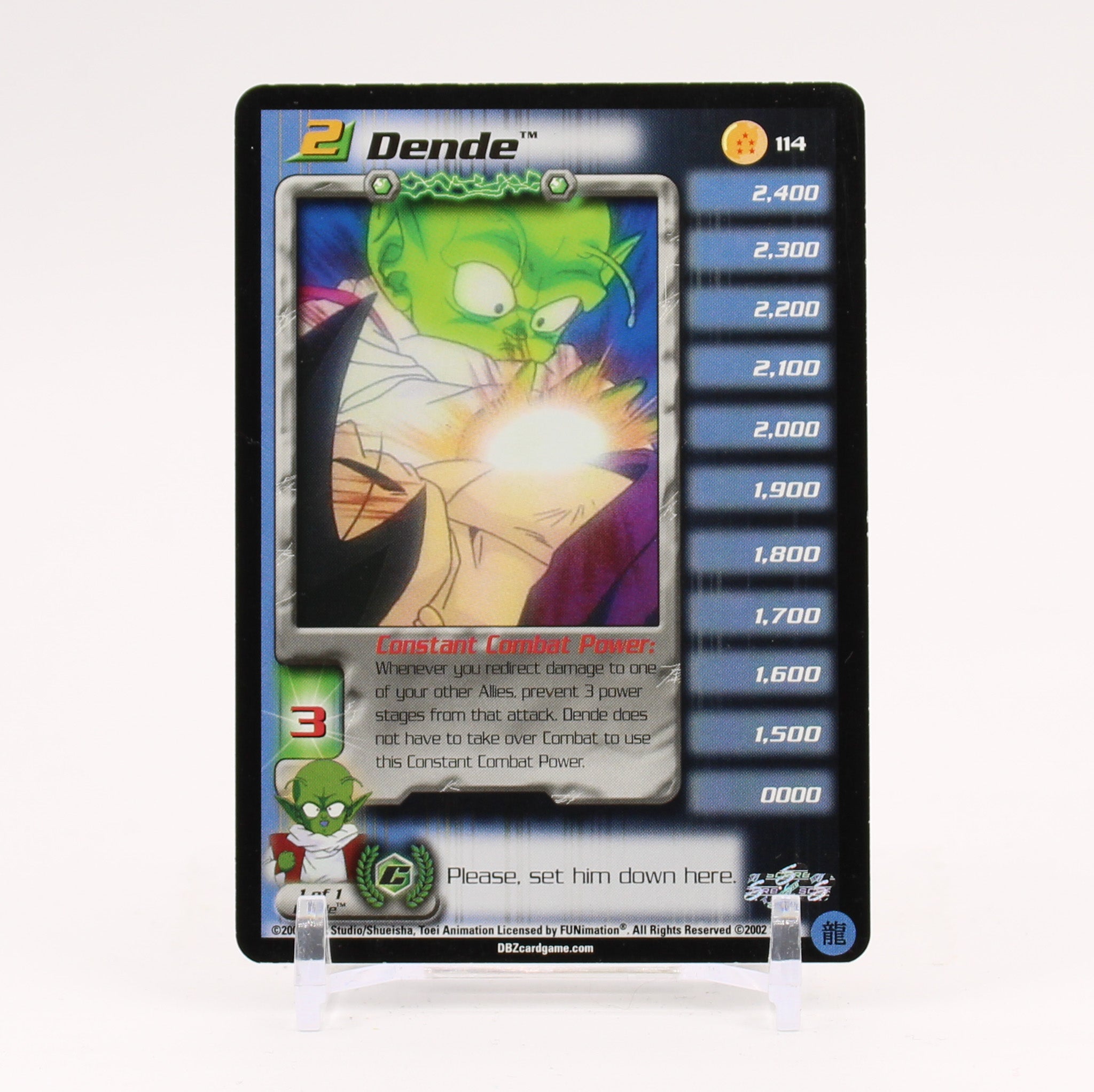 Dende - 114 Dragon Ball Z Score TCG - LP/MP