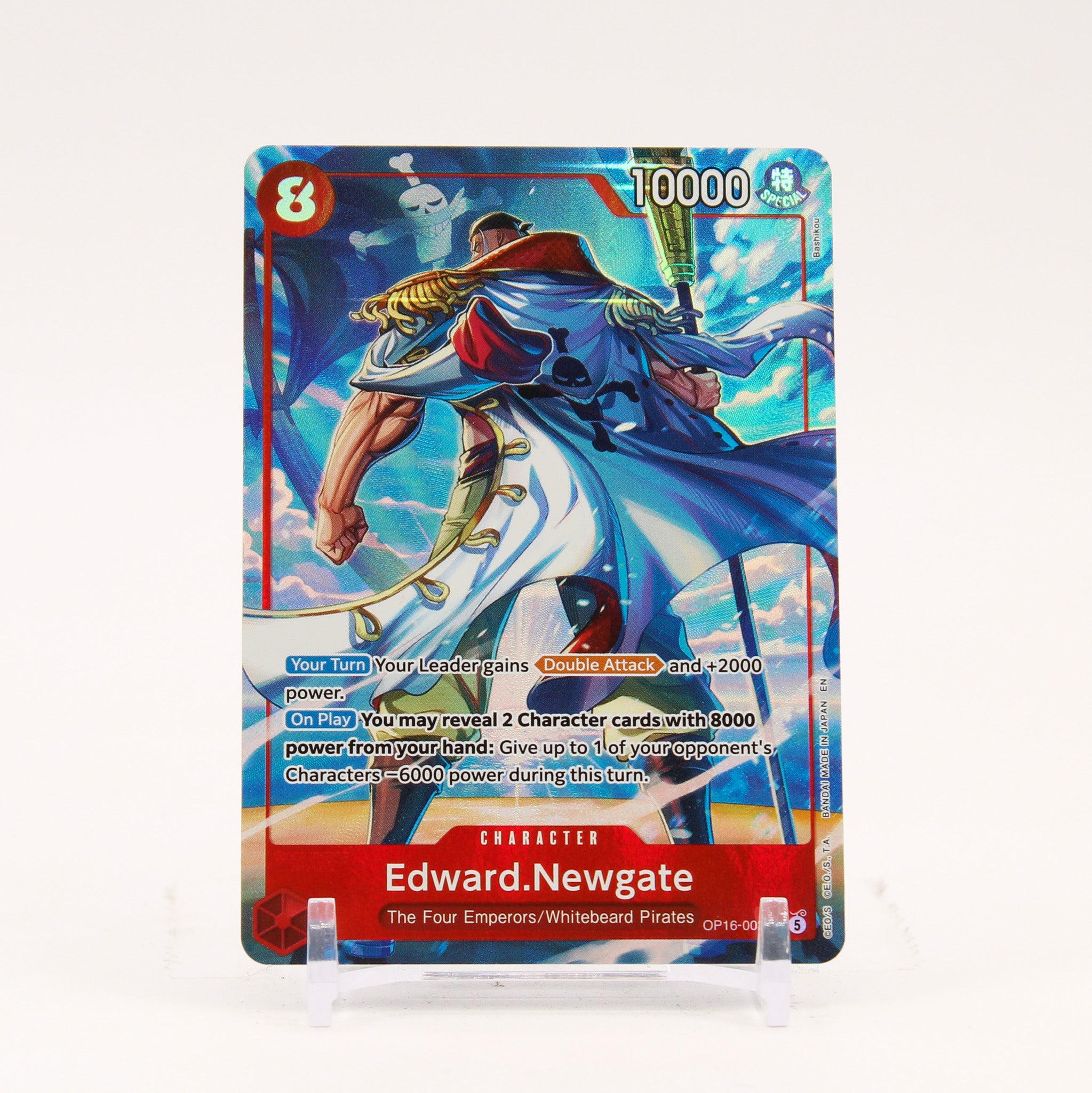 Edward Newgate Alternate Art- OP16-003 The Time of Battle SR One Piece - NM/MINT