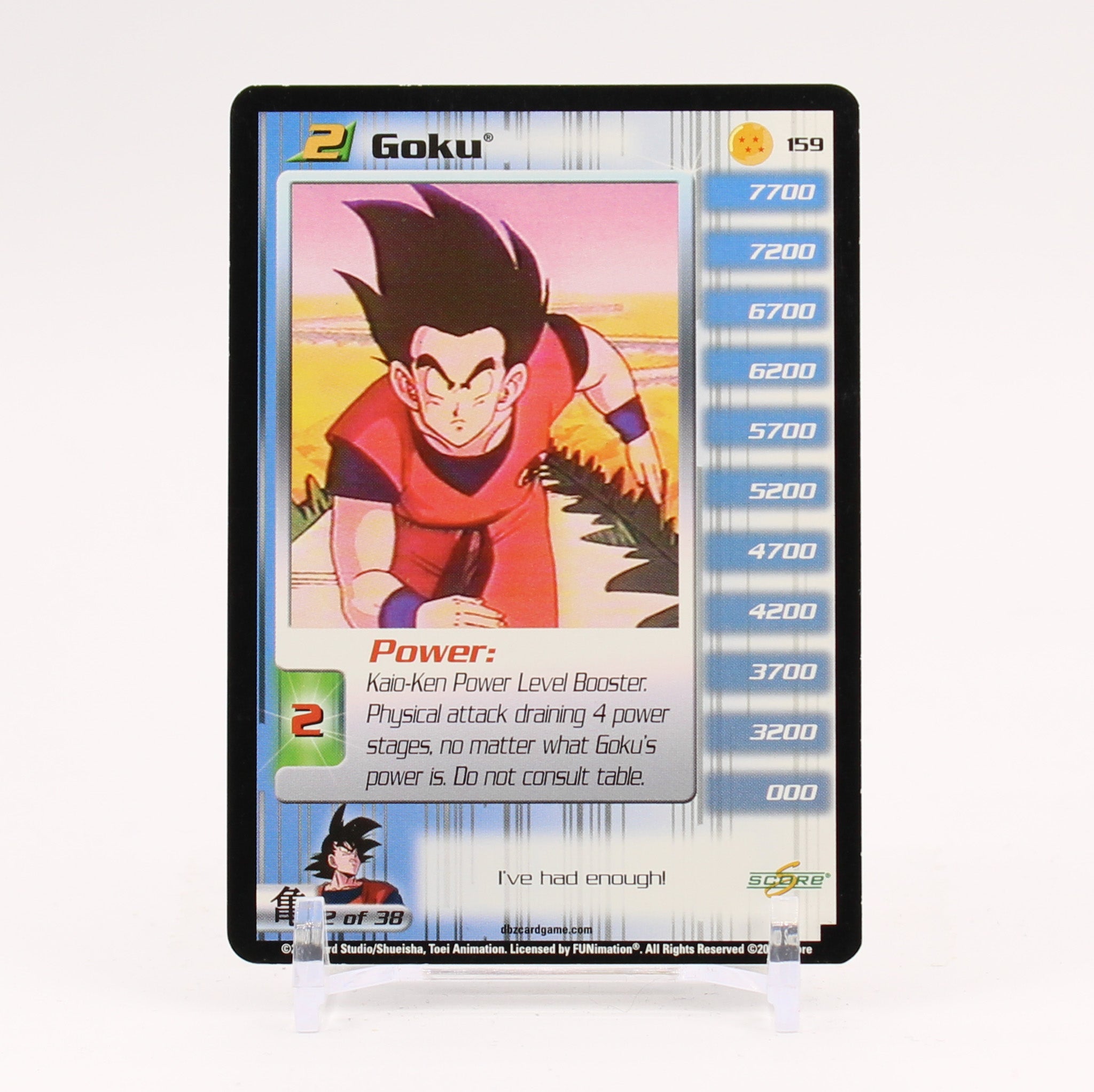 Goku - 159 Dragon Ball Z Score TCG - NM/LP