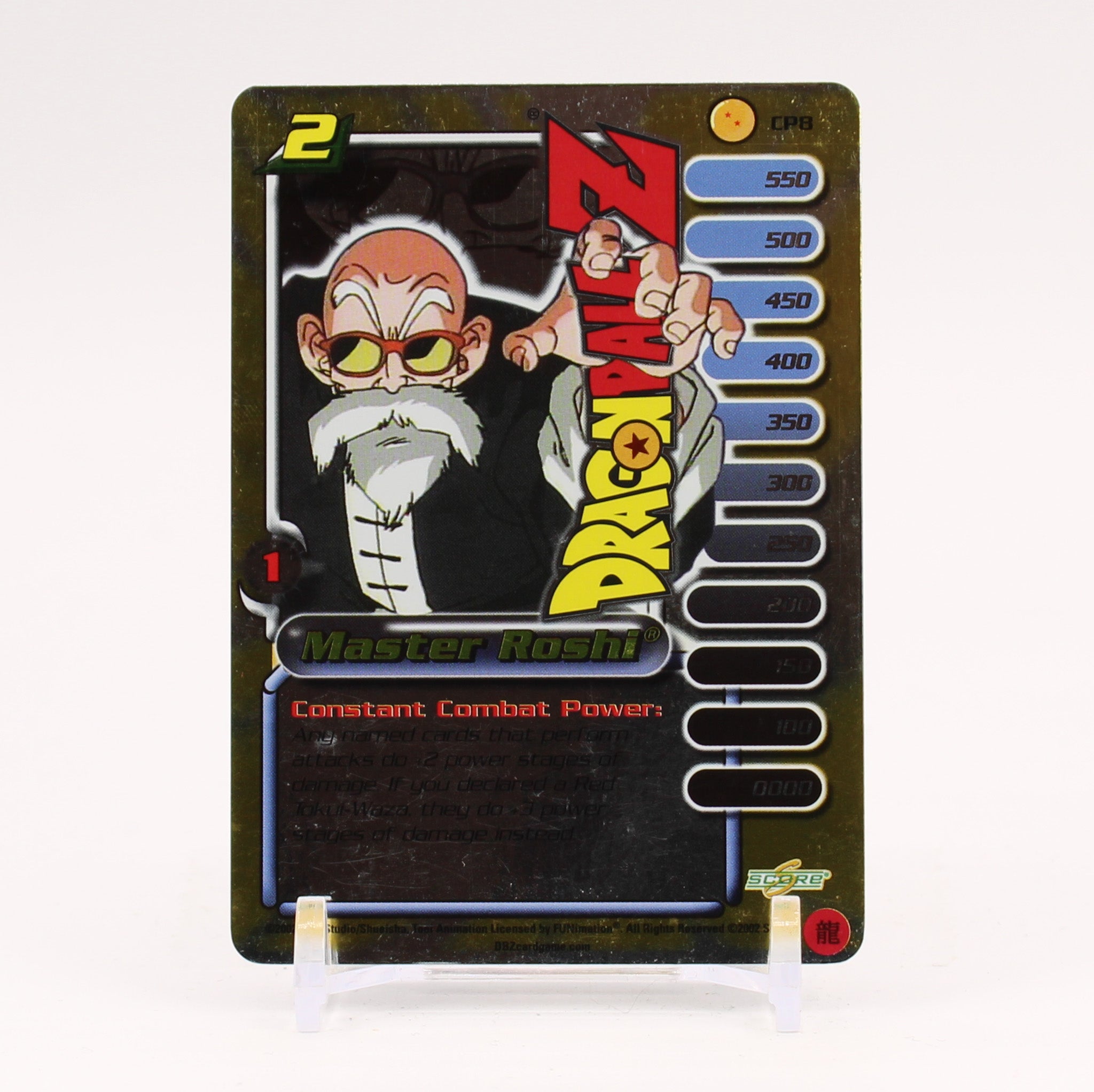 Master Roshi - CP8 Holo Foil Dragon Ball Z Score TCG - LP