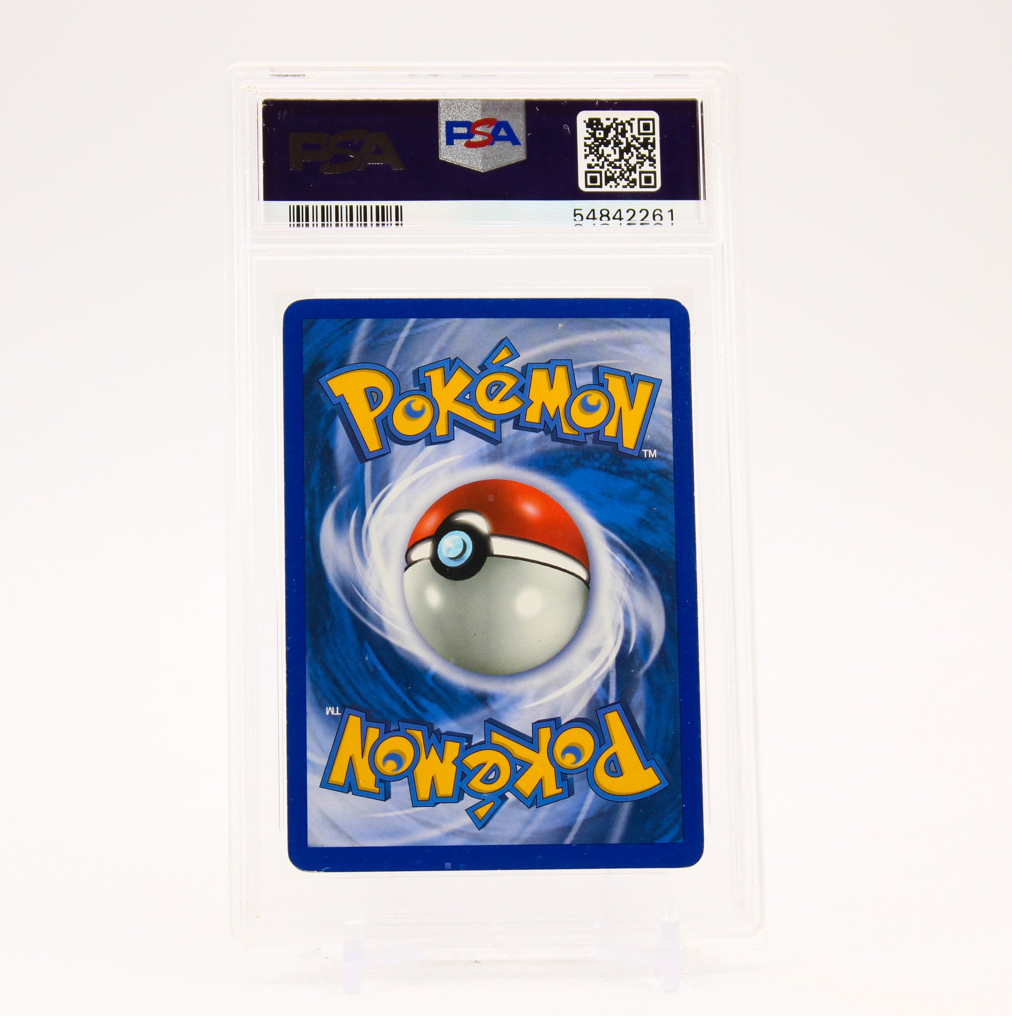 Ampharos ex - 89/97 PSA 5 Dragon Ultra Rare Holo DOUBLE SWIRL Pokemon SCRATCHED CASE - EX