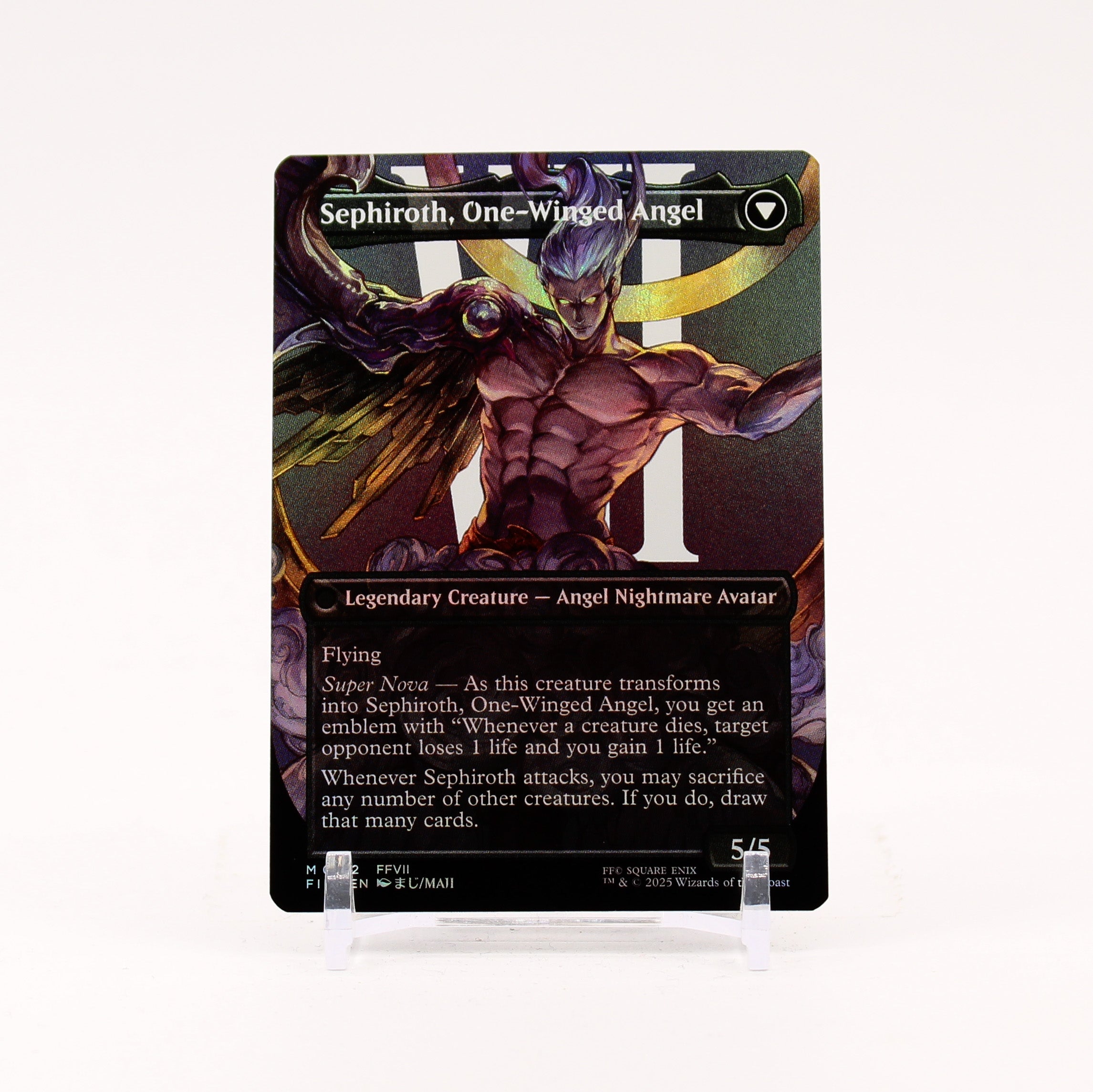 Sephiroth, Fabled SOLDIER - 382 Borderless Foil Final Fantasy MTG - NM/MINT