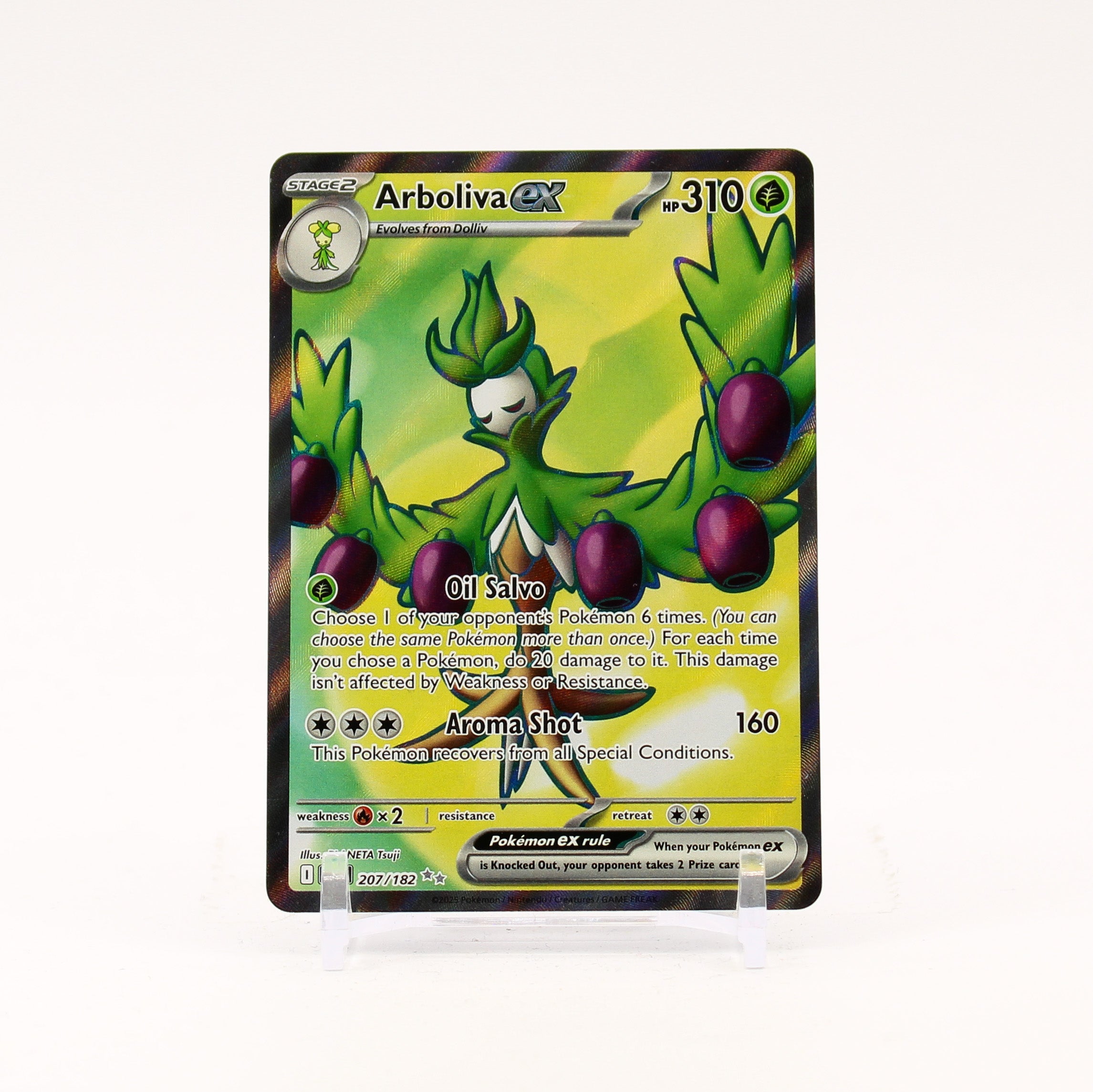 Arboliva ex - 207/182 Destined Rivals Full Art Pokemon - NM/MINT