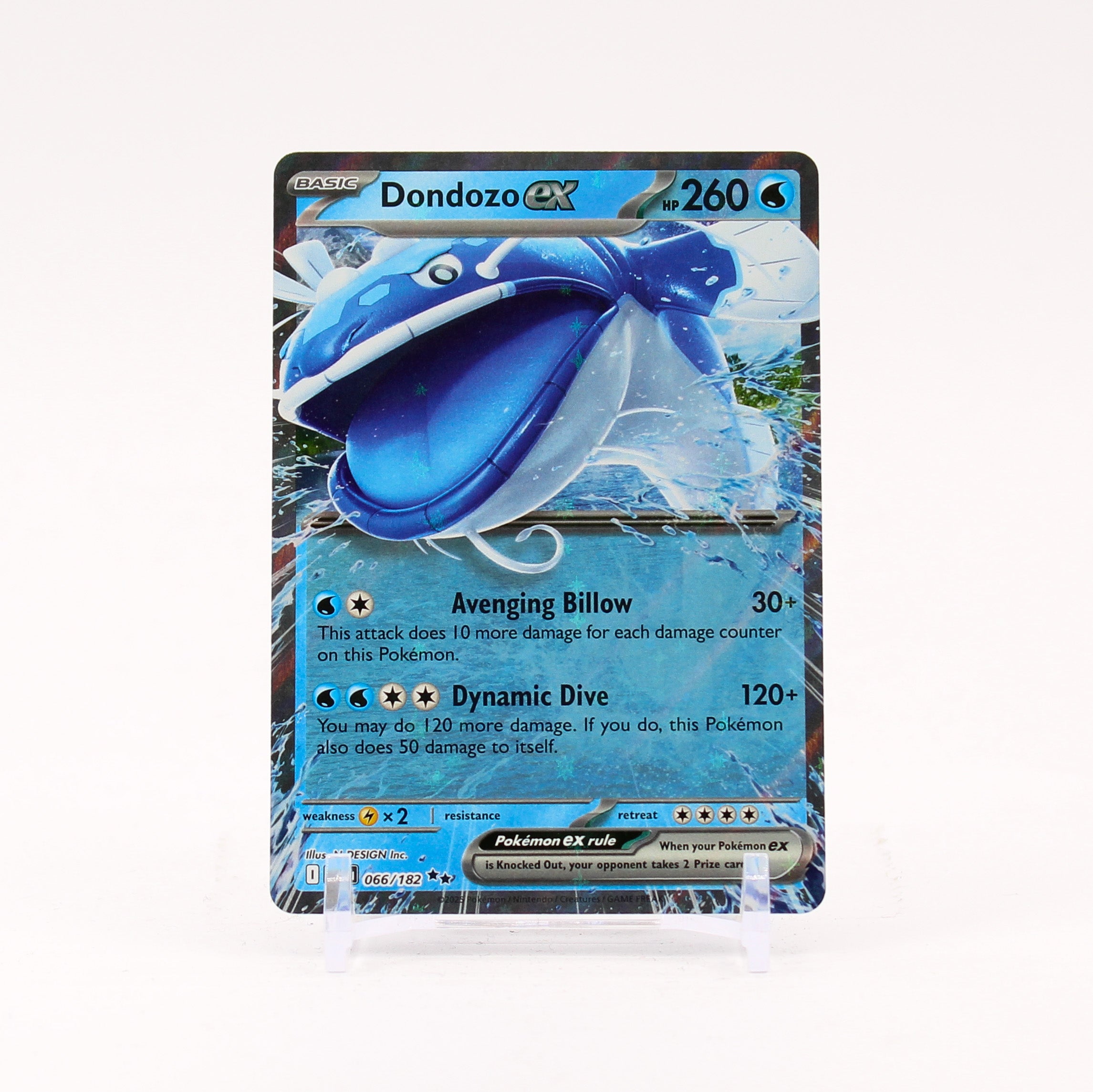 Dondozo ex - 066/182 Destined Rivals Double Rare Pokemon - NM/MINT