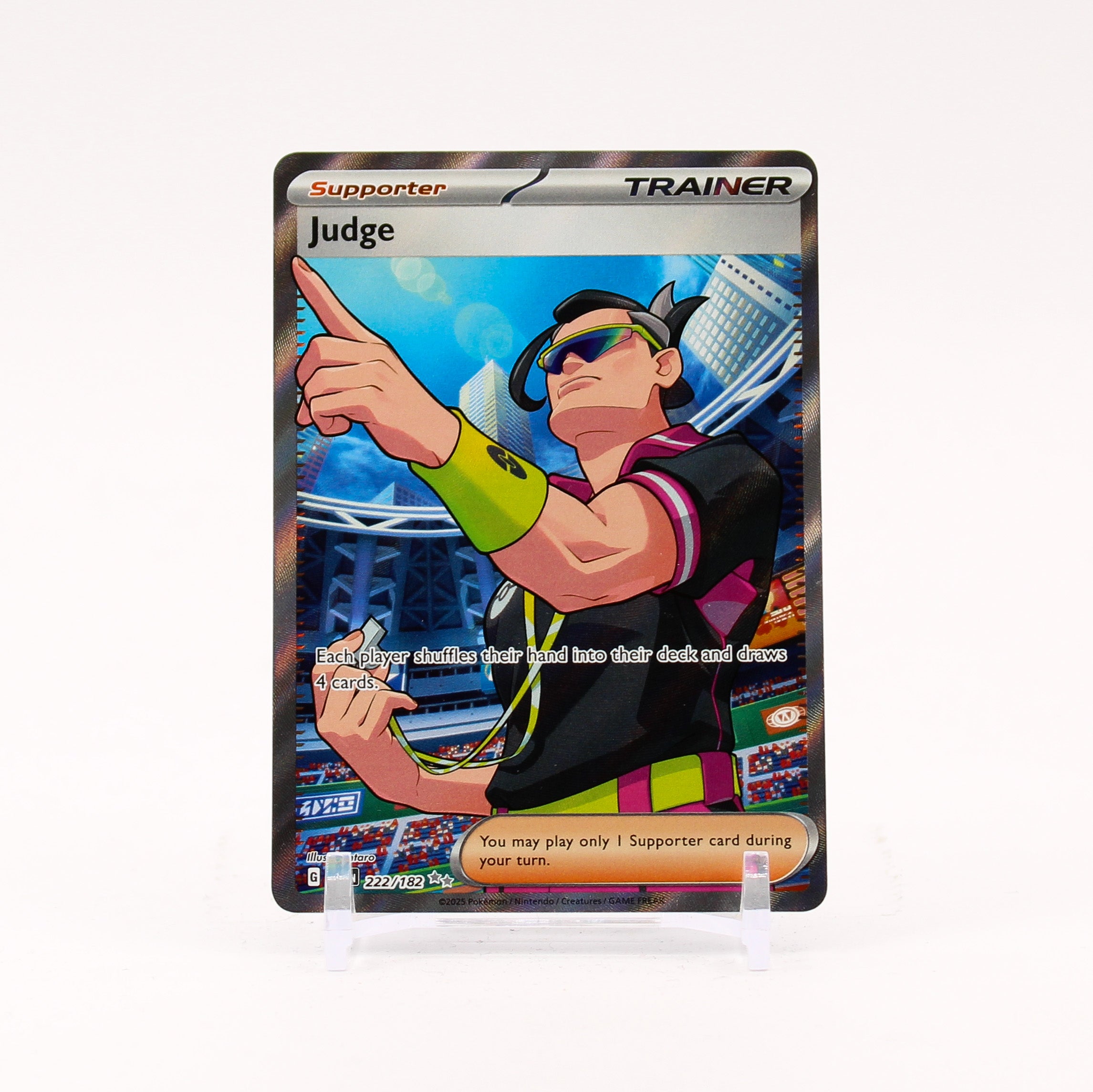 Judge - 222/182 Destined Rivals Full Art Trainer - NM/MINT