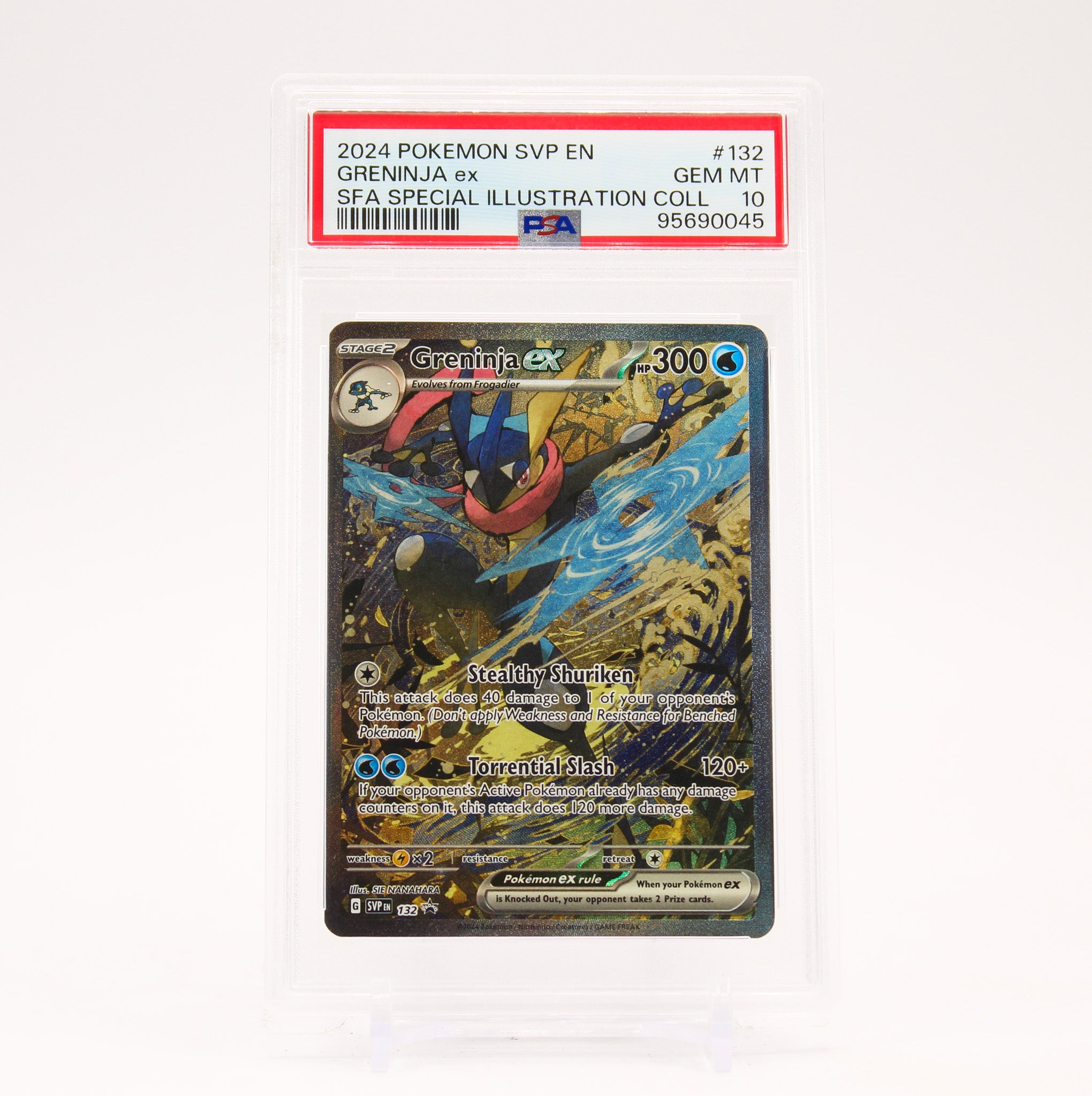 Greninja ex - SVP132 PSA 10 Black Star Promo Special Illustration Pokemon - GEM MT