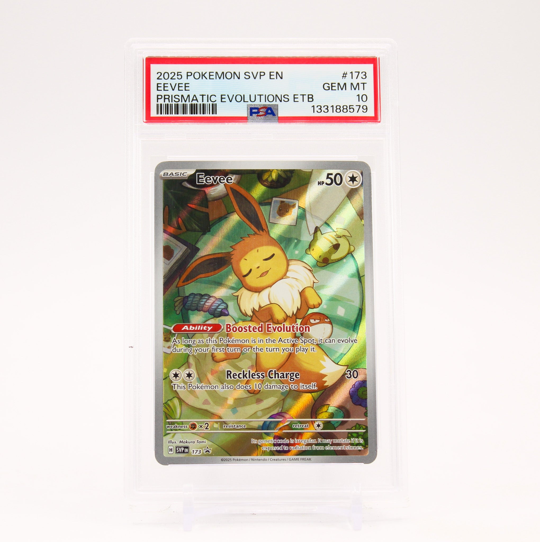 Eevee - SVP173 PSA 10 Prismatic Evolutions ETB Promo Pokemon - GEM MT