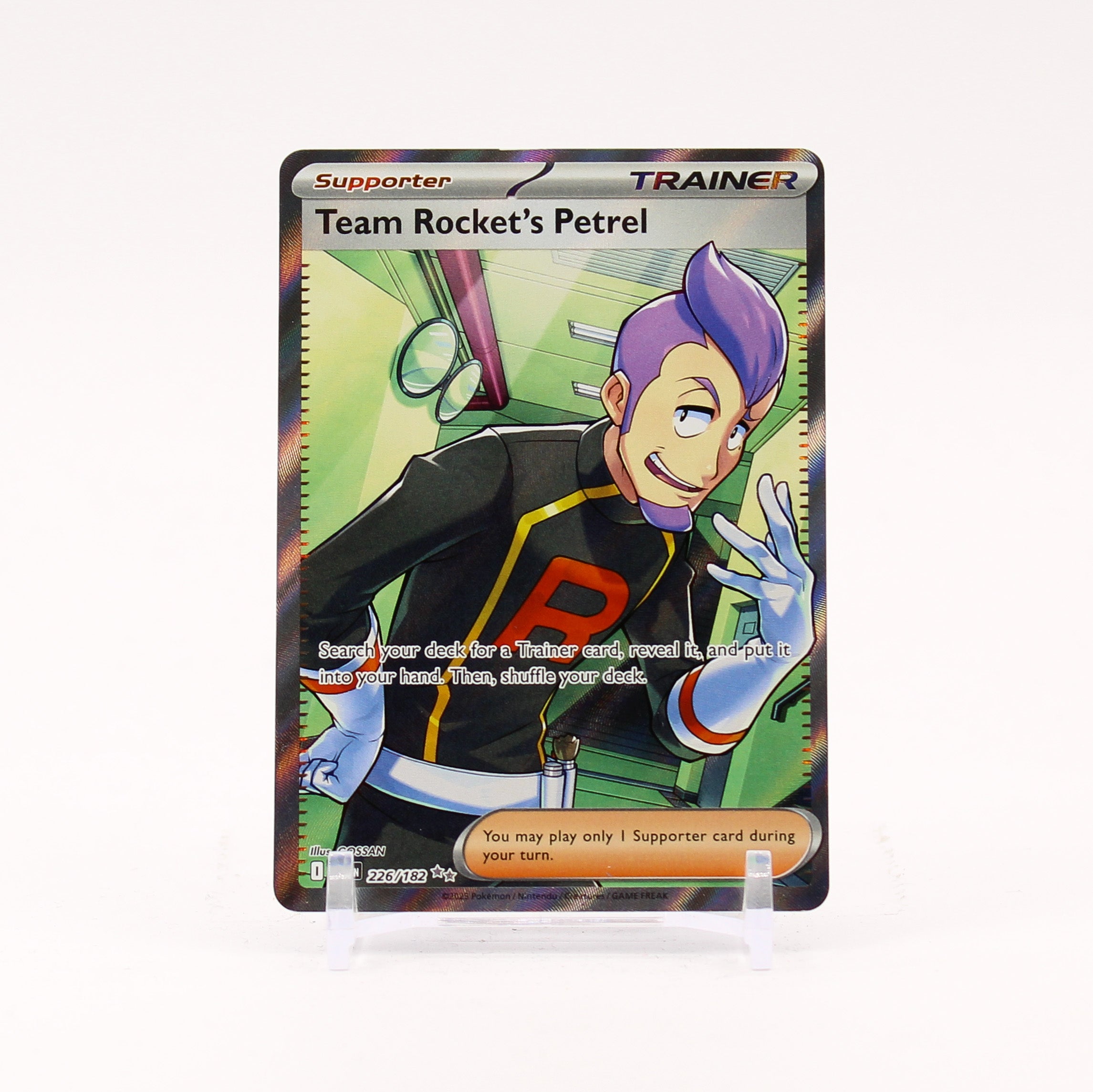 Team Rocket's Petrel - 226/182 Destined Rivals Full Art Trainer -	NM/MINT