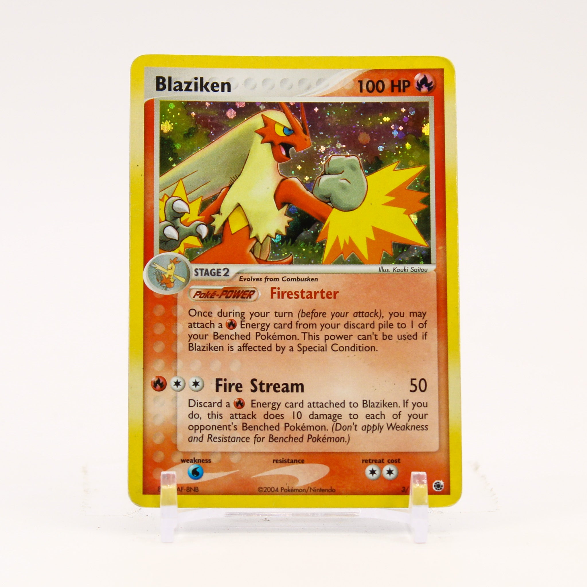 Blaziken - 3/109 Ruby & Sapphire Holo Rare Pokemon - MP/HP