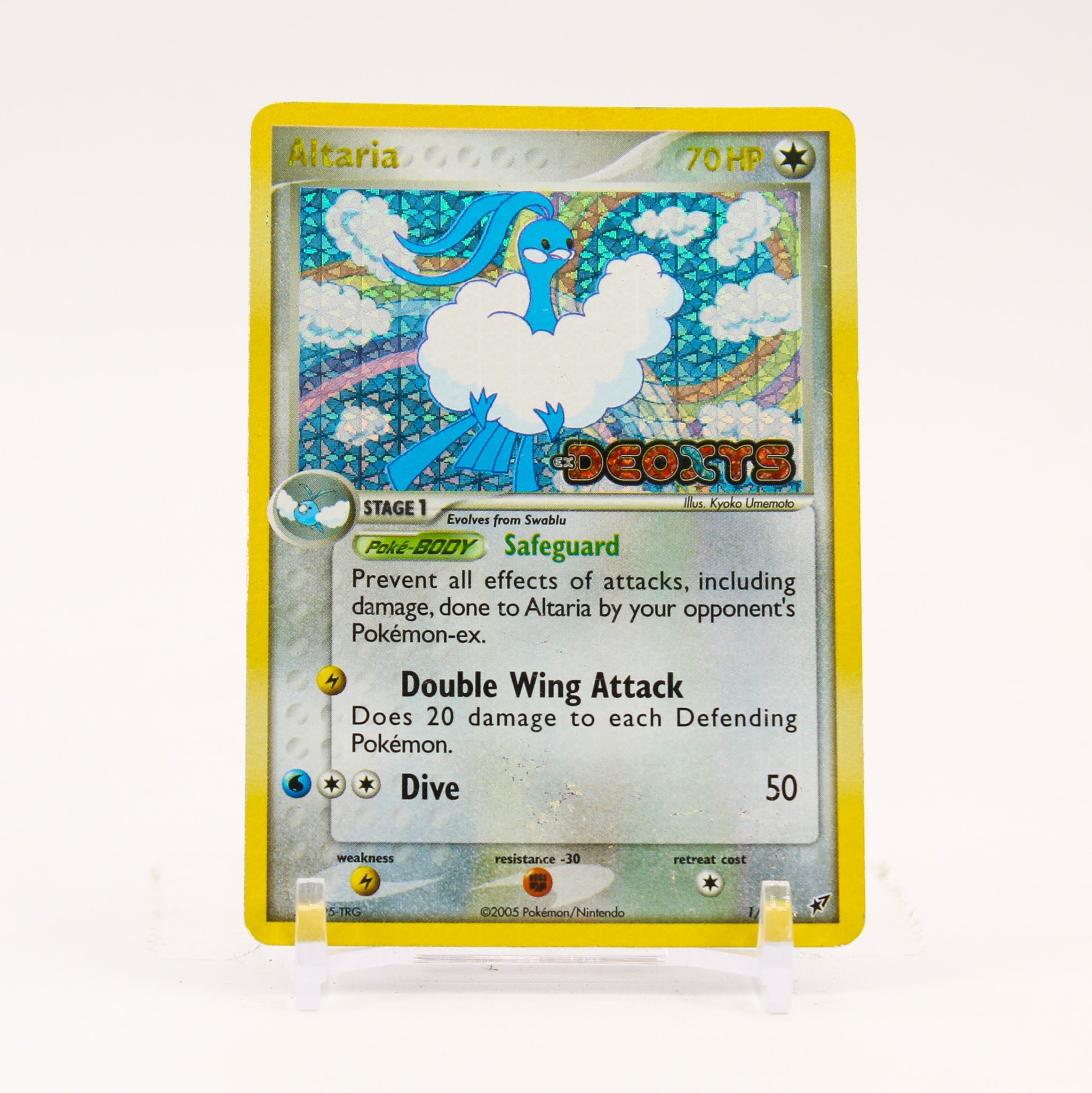 Altaria - 1/107 Deoxys Reverse Holo Rare Pokemon - MP