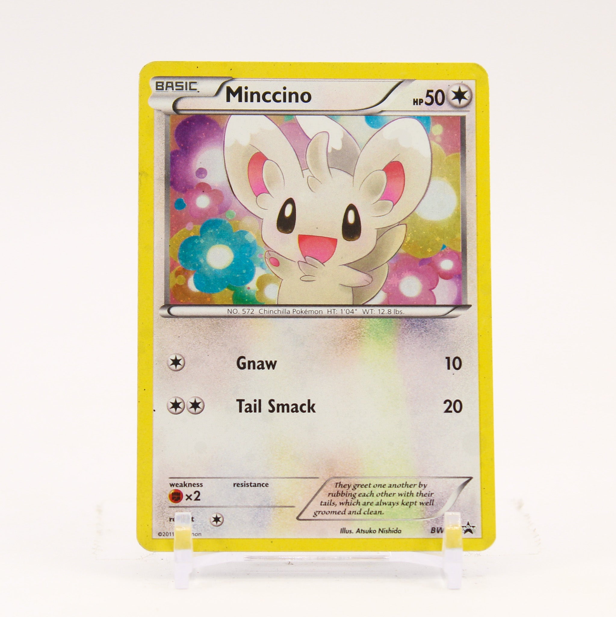 Minccino - BW13 Black Star Promo Cosmos Holo Pokemon - MP