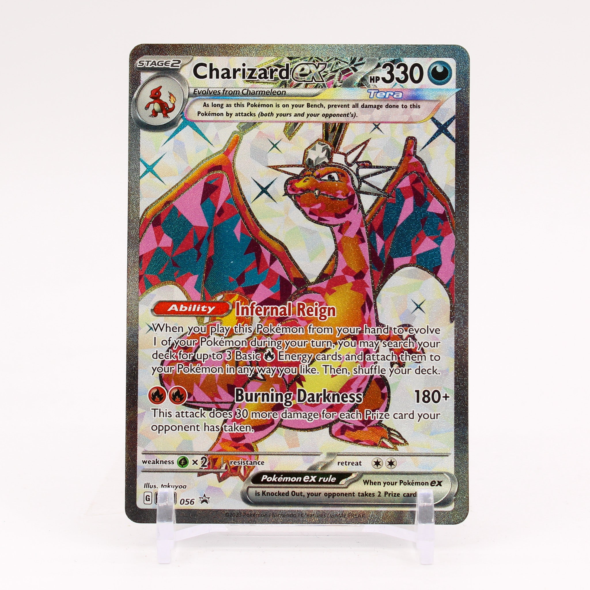 Charizard ex - SVP 056 Black Star Promo Full Art Pokemon - NM/MINT