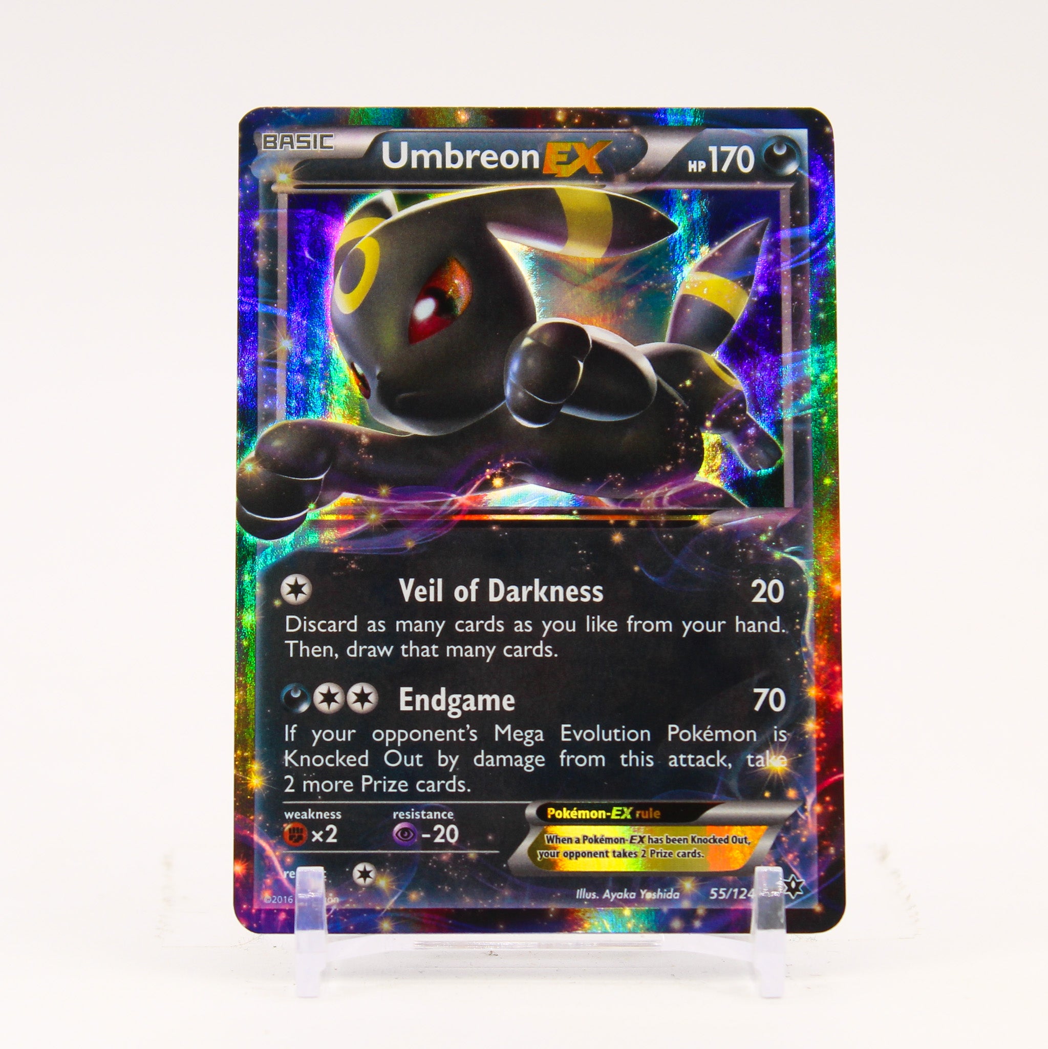 Umbreon EX - 55/124 Fates Collide Ultra Rare Pokemon - LP