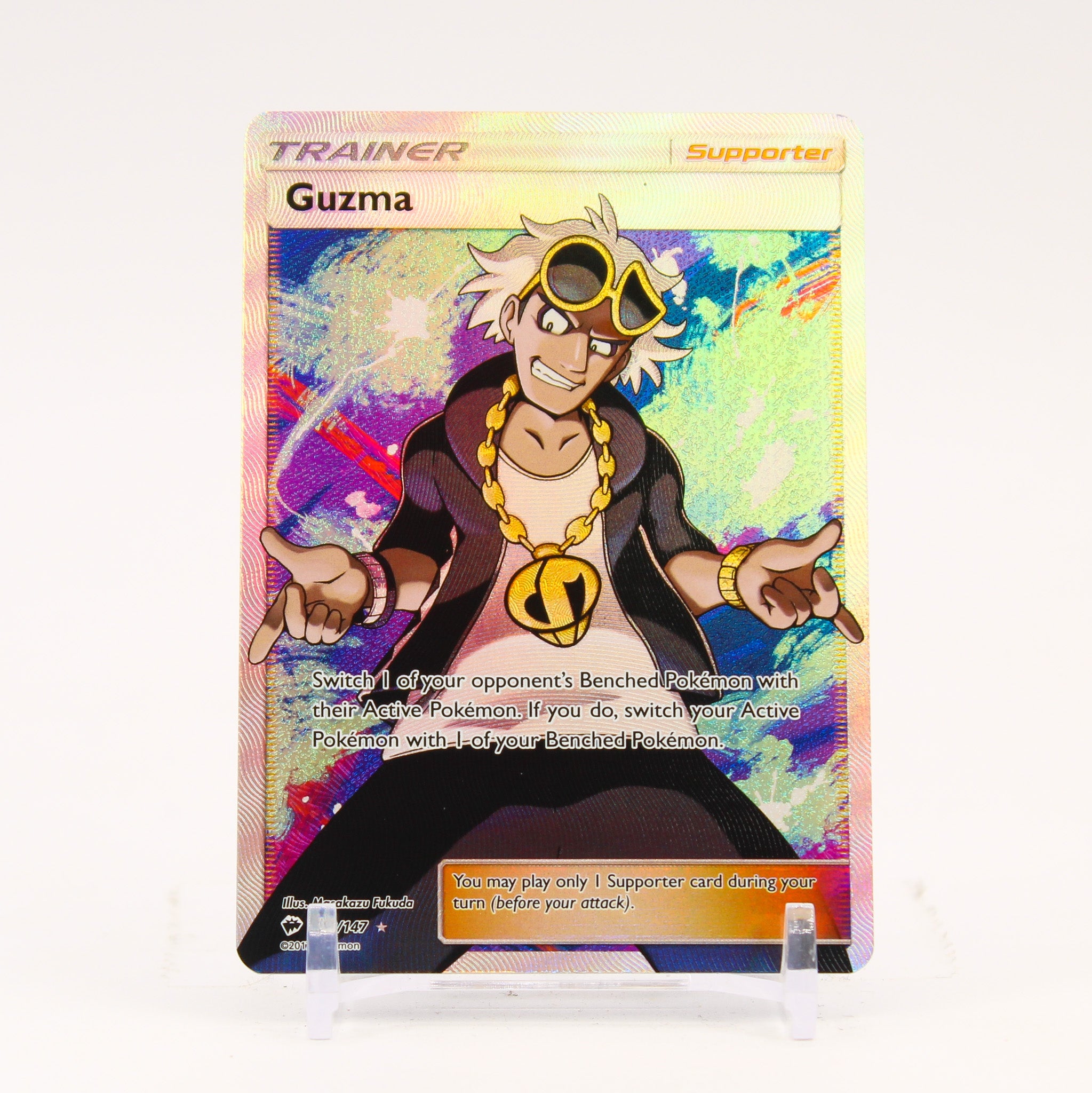 Guzma - 143/147 Burning Shadows Full Art Trainer - NM