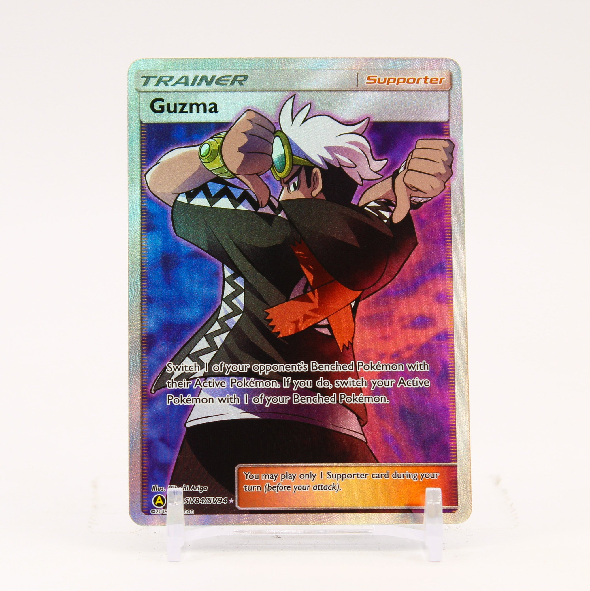 Guzma - SV84/SV94 Hidden Fates Full Art Trainer - NM/MINT