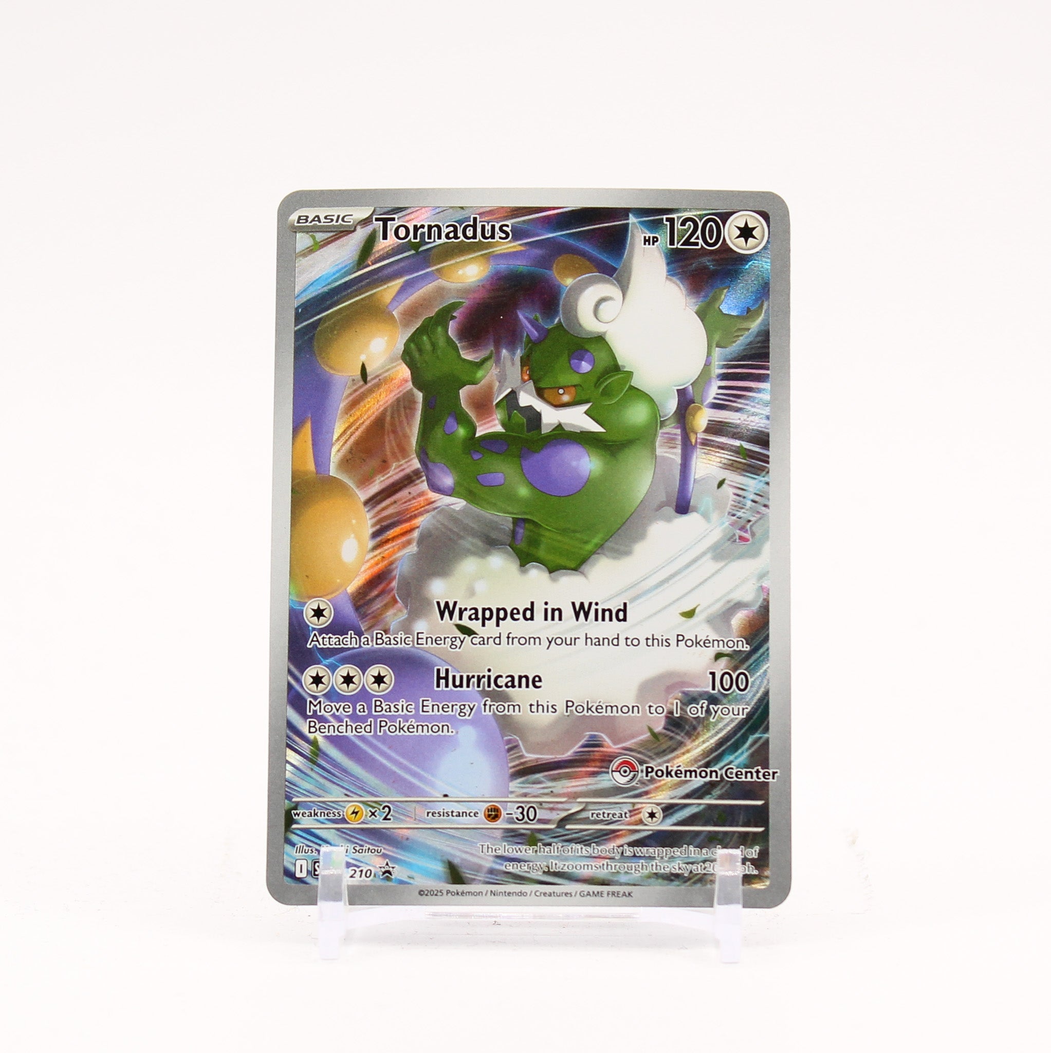 Tornadus - SVP210 White Flare ETB POKEMON CENTER Promo Pokemon - NM