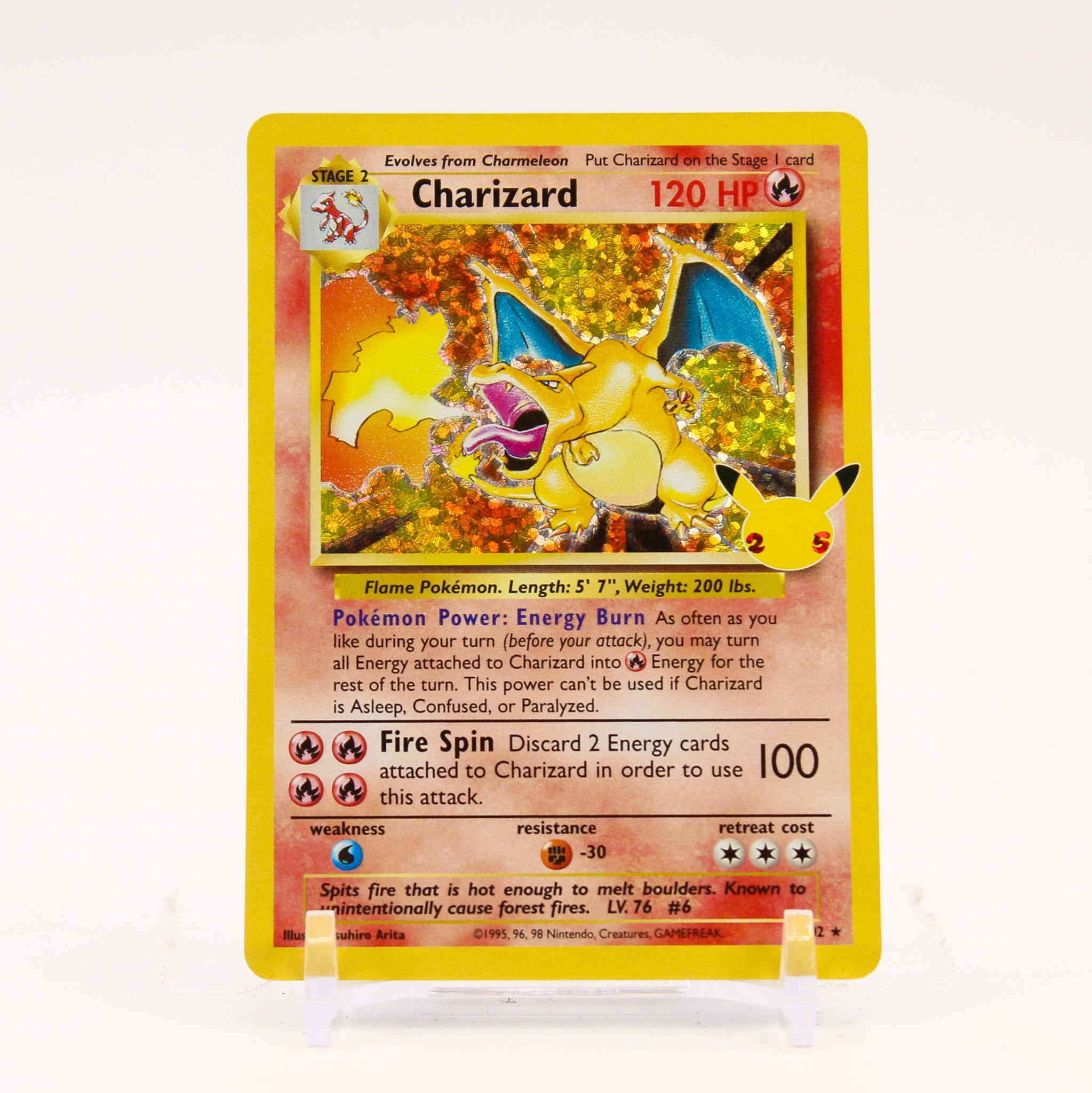 Charizard - 4/102 Celebrations 25th Classic Collection Holo Rare Pokemon - NM