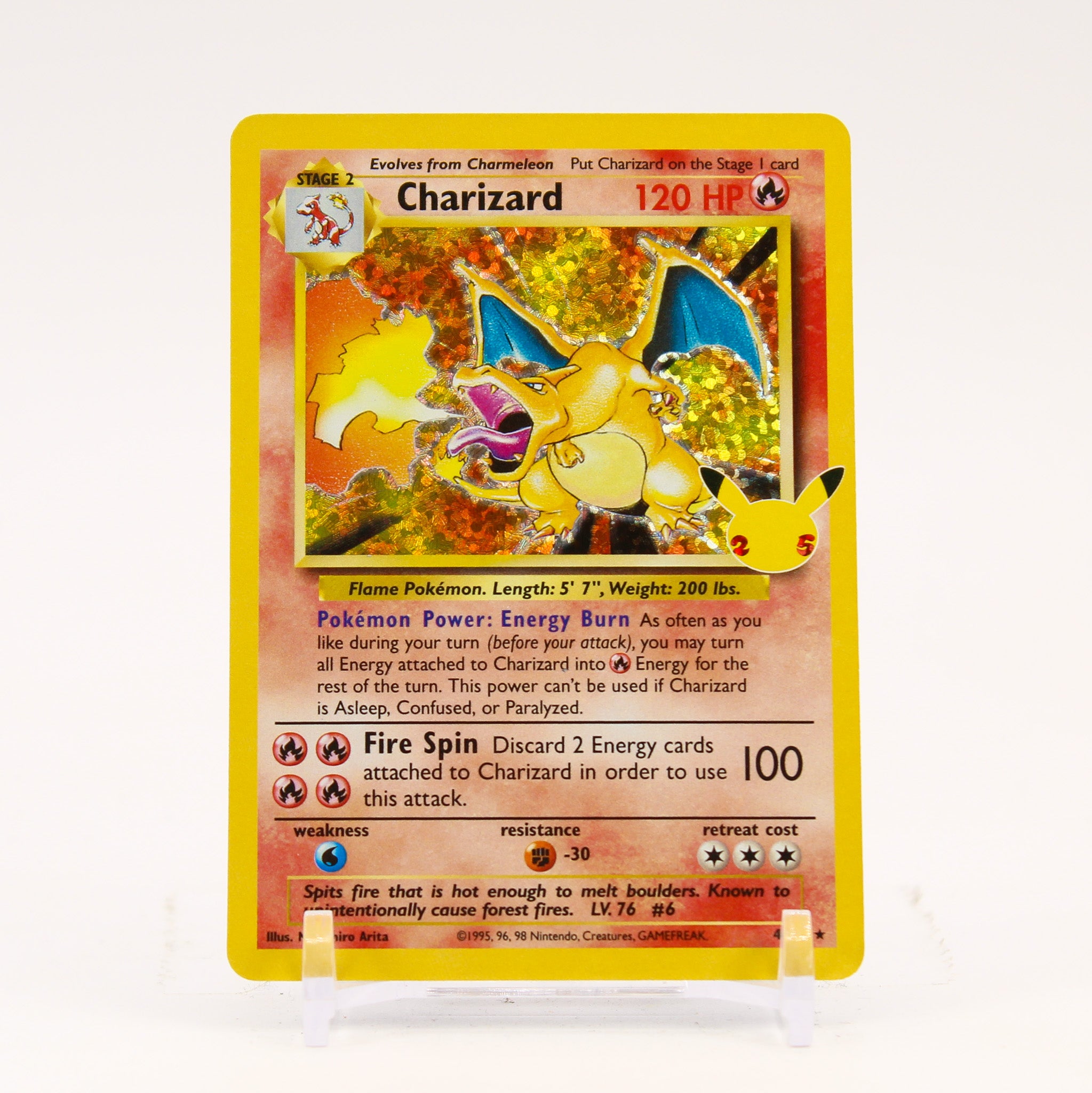 Charizard - 4/102 Celebrations 25th Classic Collection Holo Rare Pokemon - NM