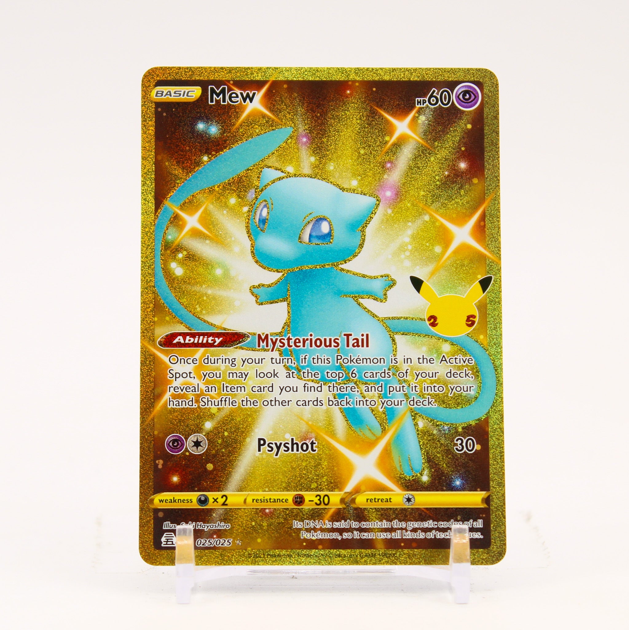 Mew - 025/025 Celebrations Gold Pokemon - NM/LP