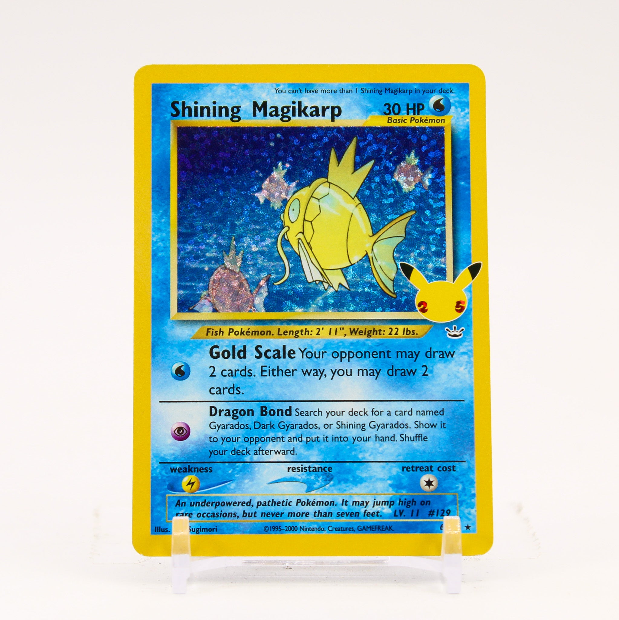 Shining Magikarp - 66/64 Celebrations 25th Anniversary Holo Rare Pokemon - NM/LP