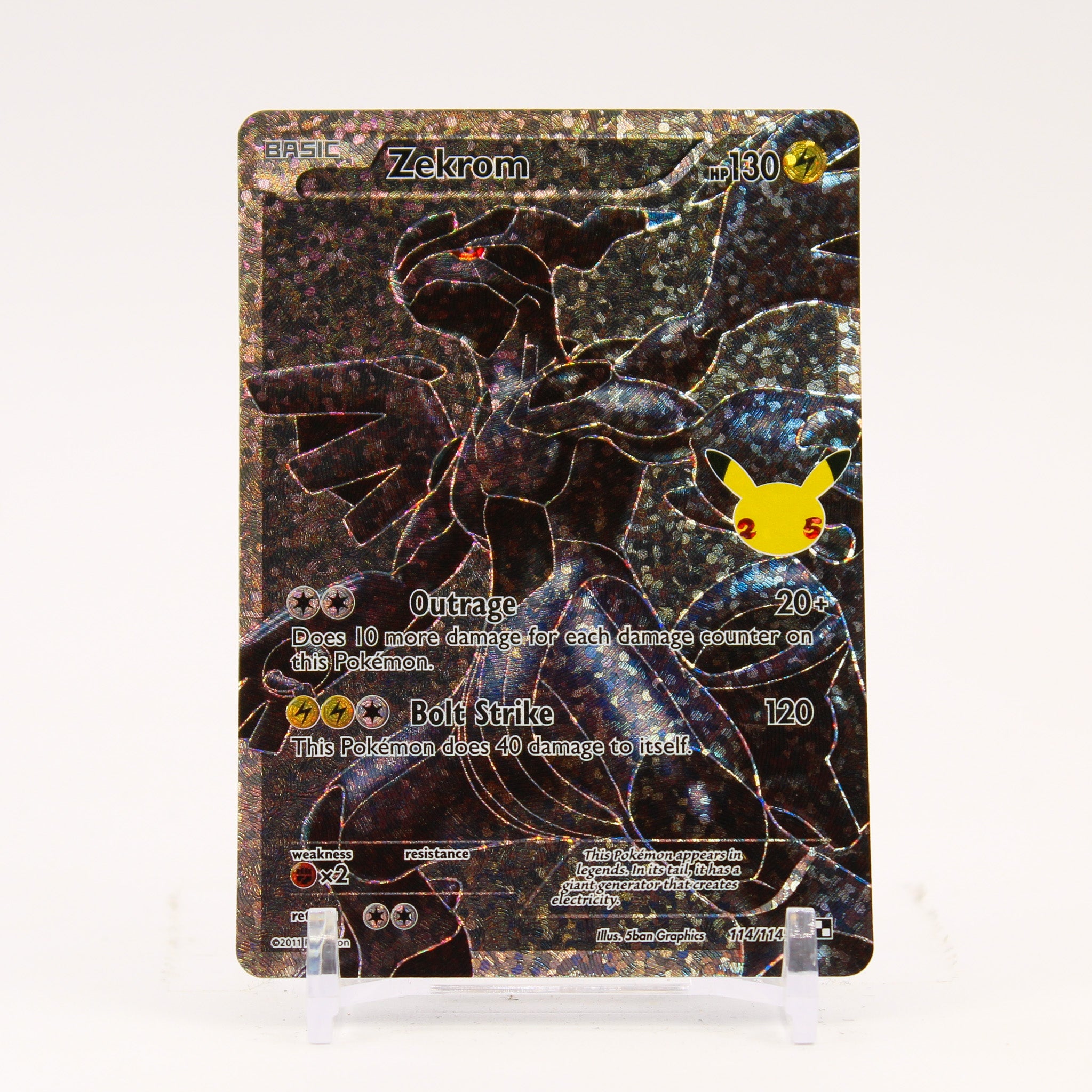 Zekrom - 114/114 Celebrations 25th Anniversary Full Art Pokemon - NM