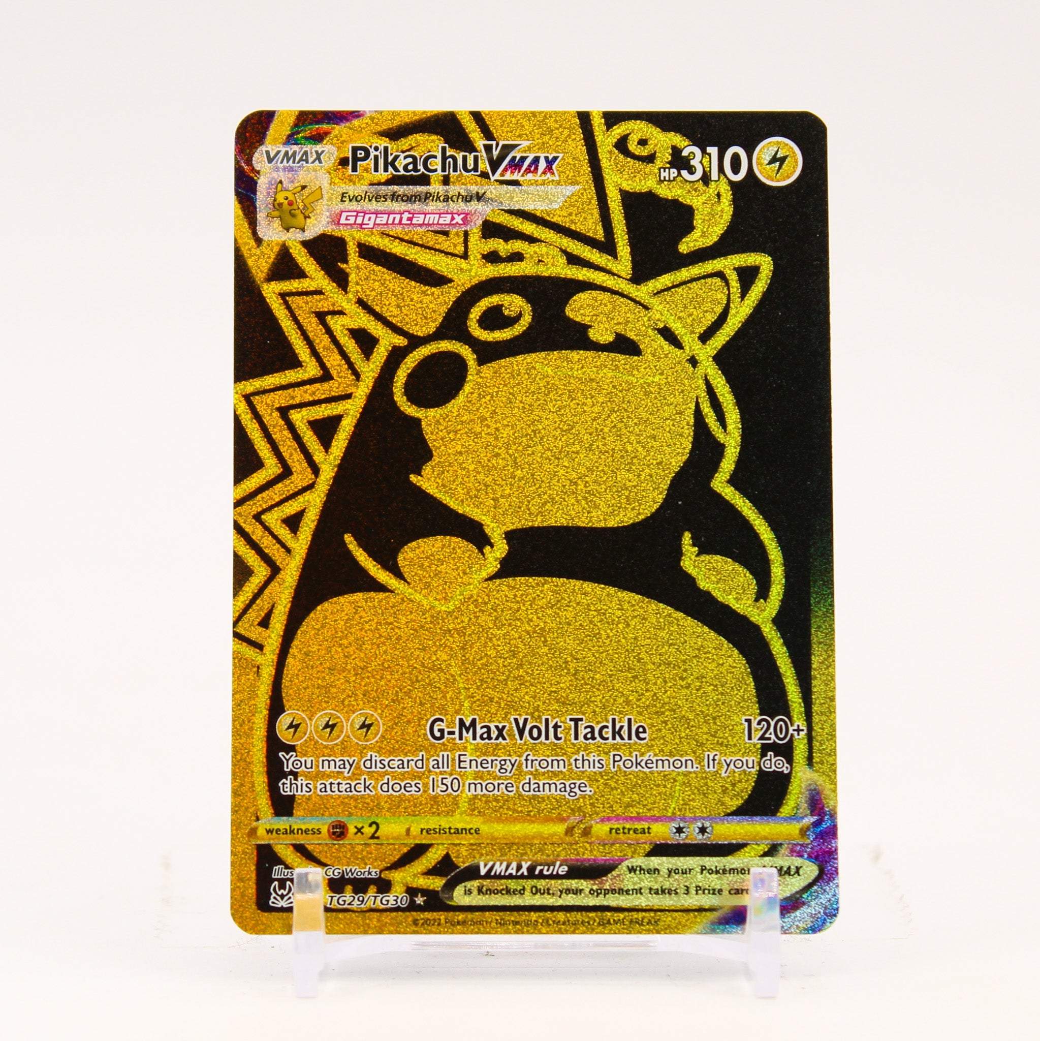 Pikachu Vmax - TG29/TG30 Lost Origins Trainer Gallery Gold Pokemon - NM/LP