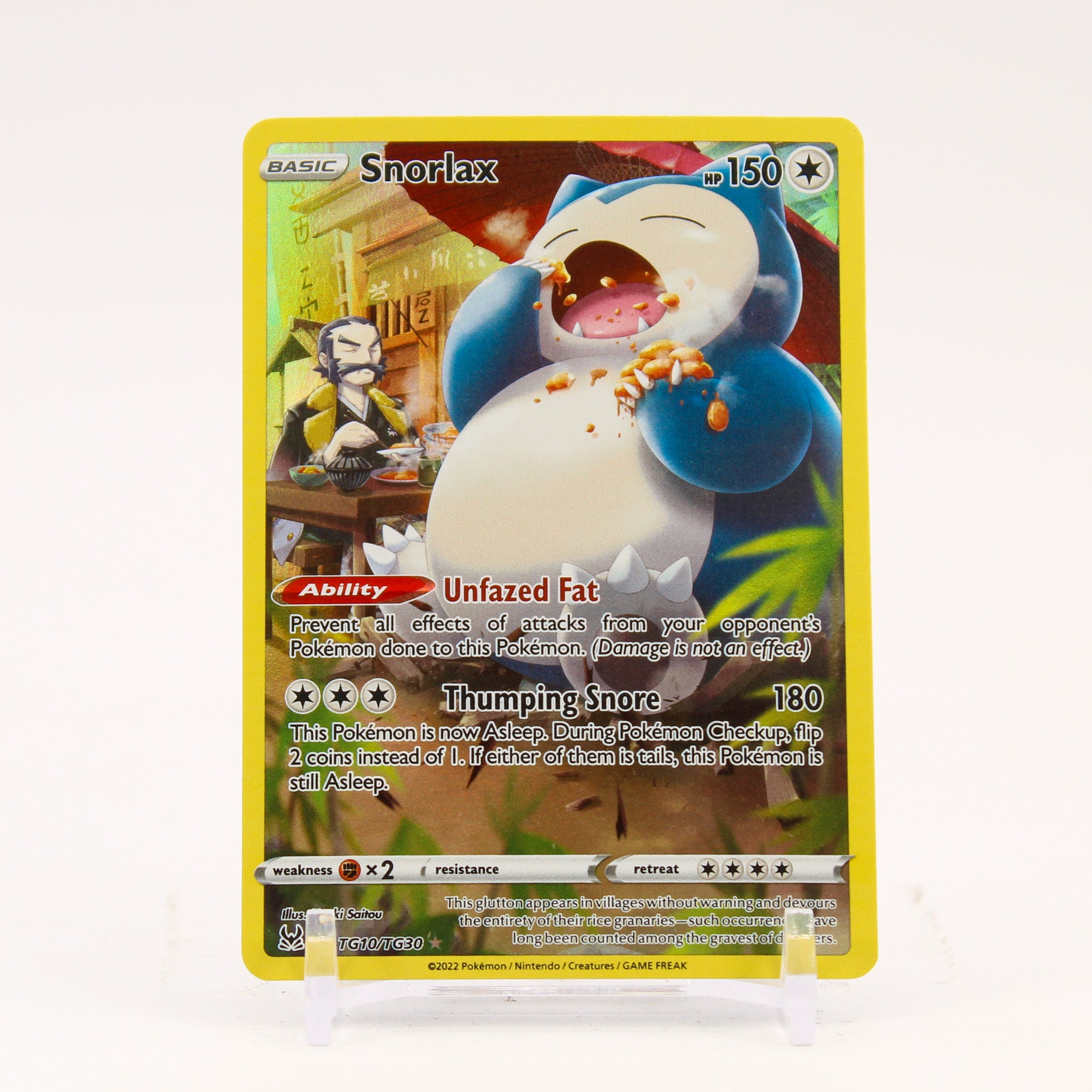 Snorlax - TG10/TG30 Lost Origins Trainer Gallery Pokemon - NM/LP