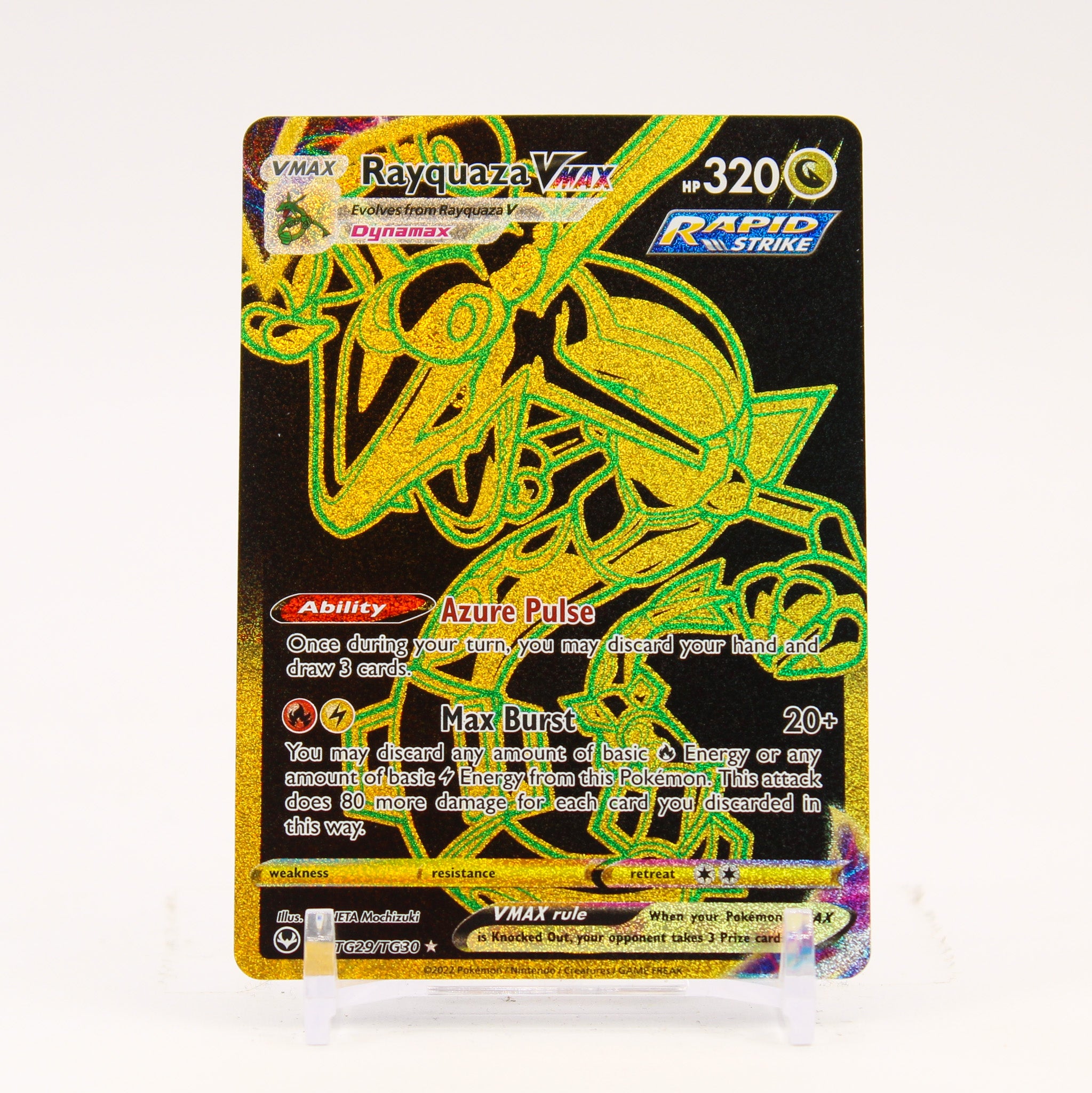 Rayquaza Vmax - TG29/TG30 Silver Tempest Trainer Gallery Gold Pokemon - NM/LP