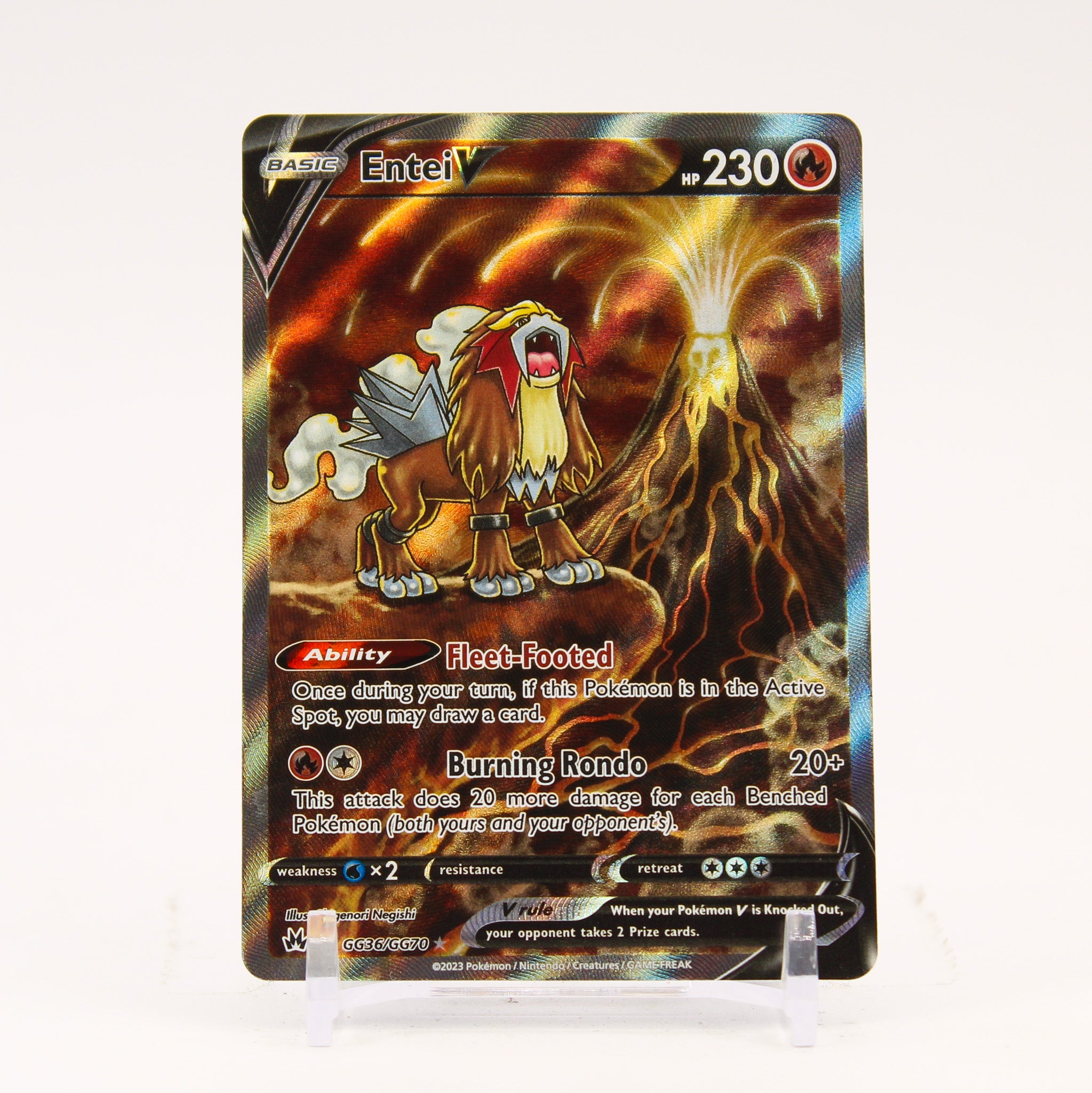 Entei V - GG36/GG70 Crown Zenith Gallery Pokemon - NM/LP