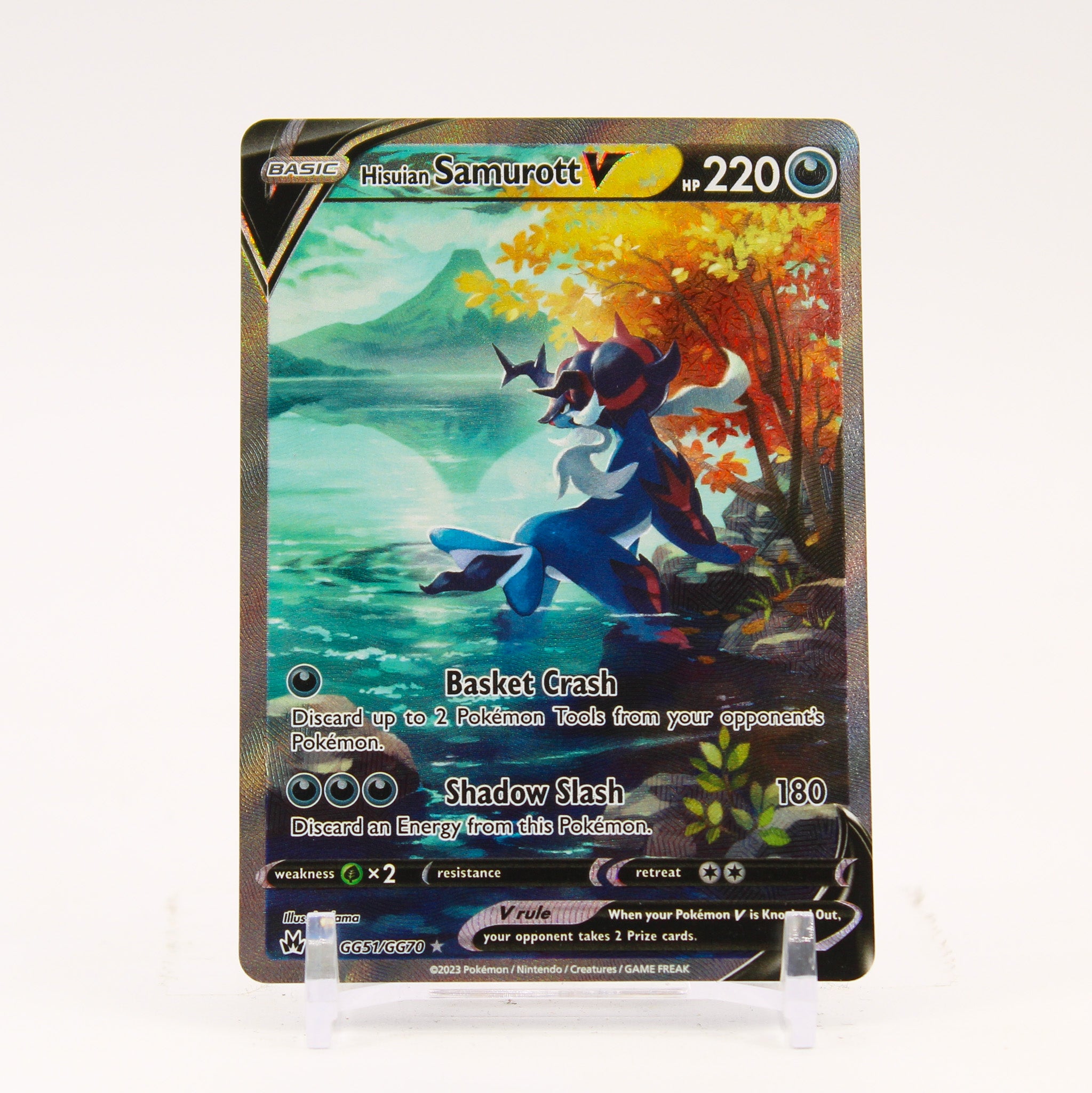 Hisuian Samurott V - GG51/GG70 Crown Zenith Gallery Pokemon - NM