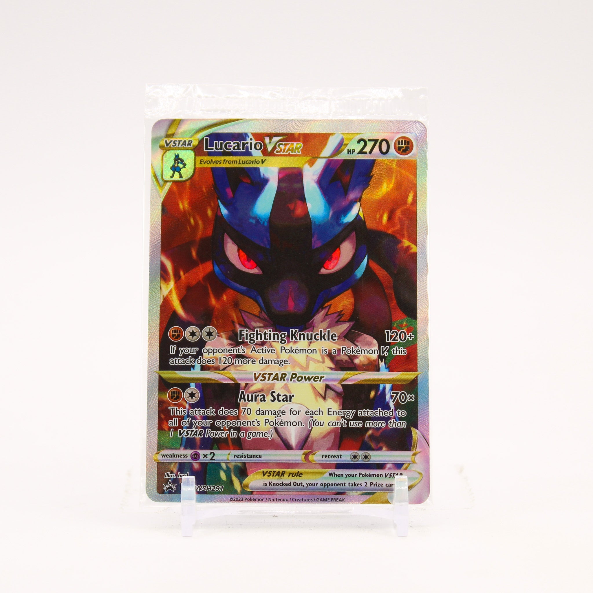 Lucario Vstar - SWSH291 SEALED Crown Zenith ETB Promo Pokemon - NM/MINT