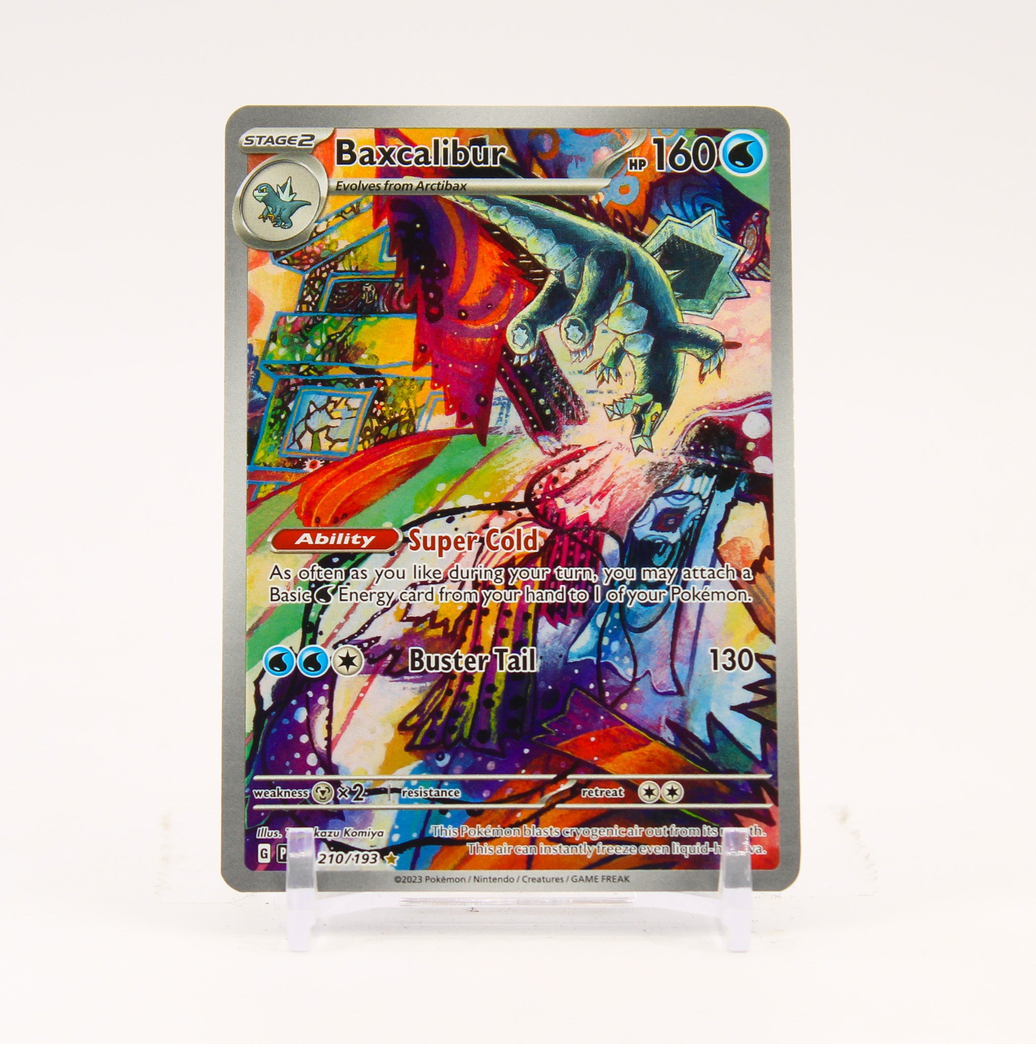 Baxcalibur - 210/193 Paldea Evolved Illustration Rare Pokemon - NM