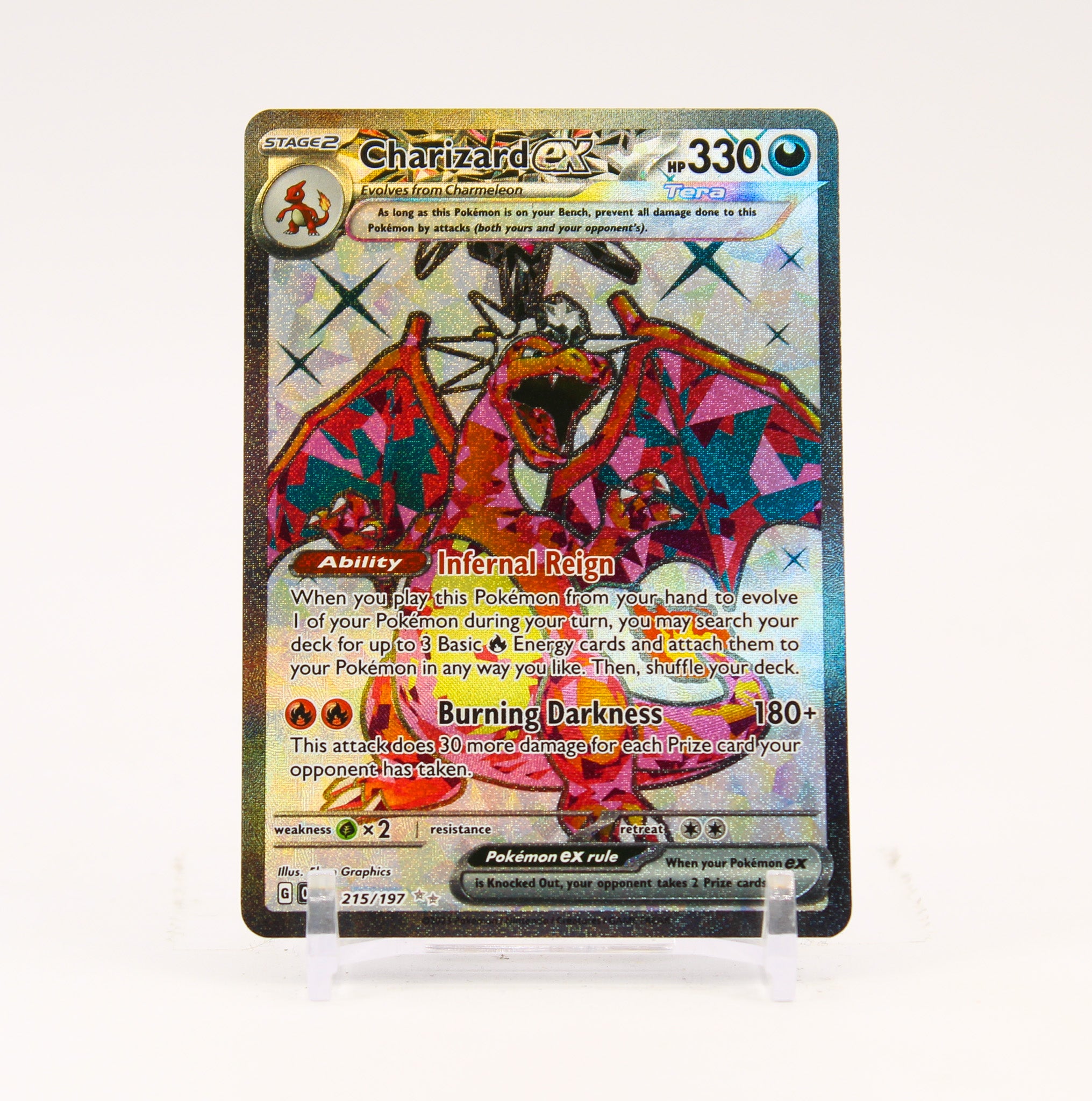Charizard ex - 215/197 Obsidian Flames Full Art Pokemon - NM