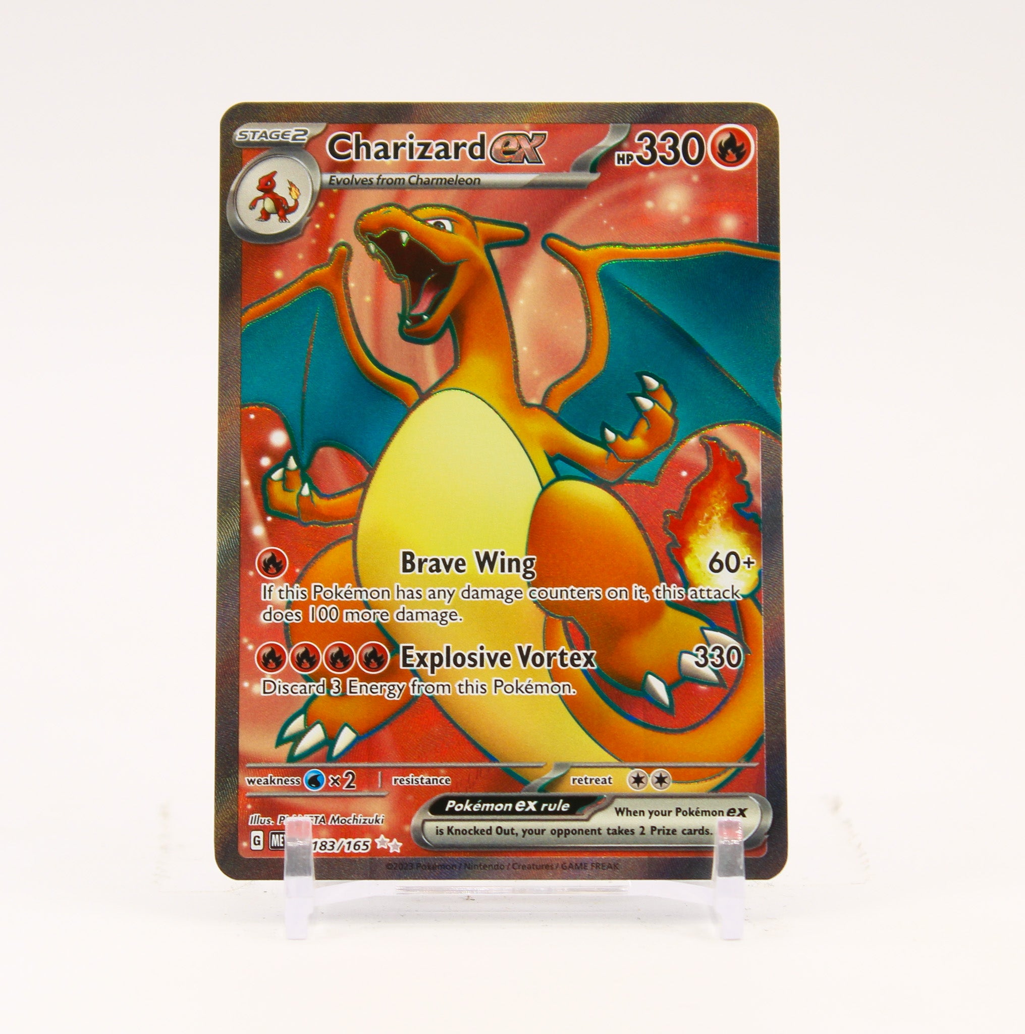 Charizard ex - 183/165 151 Full Art Pokemon - NM/LP