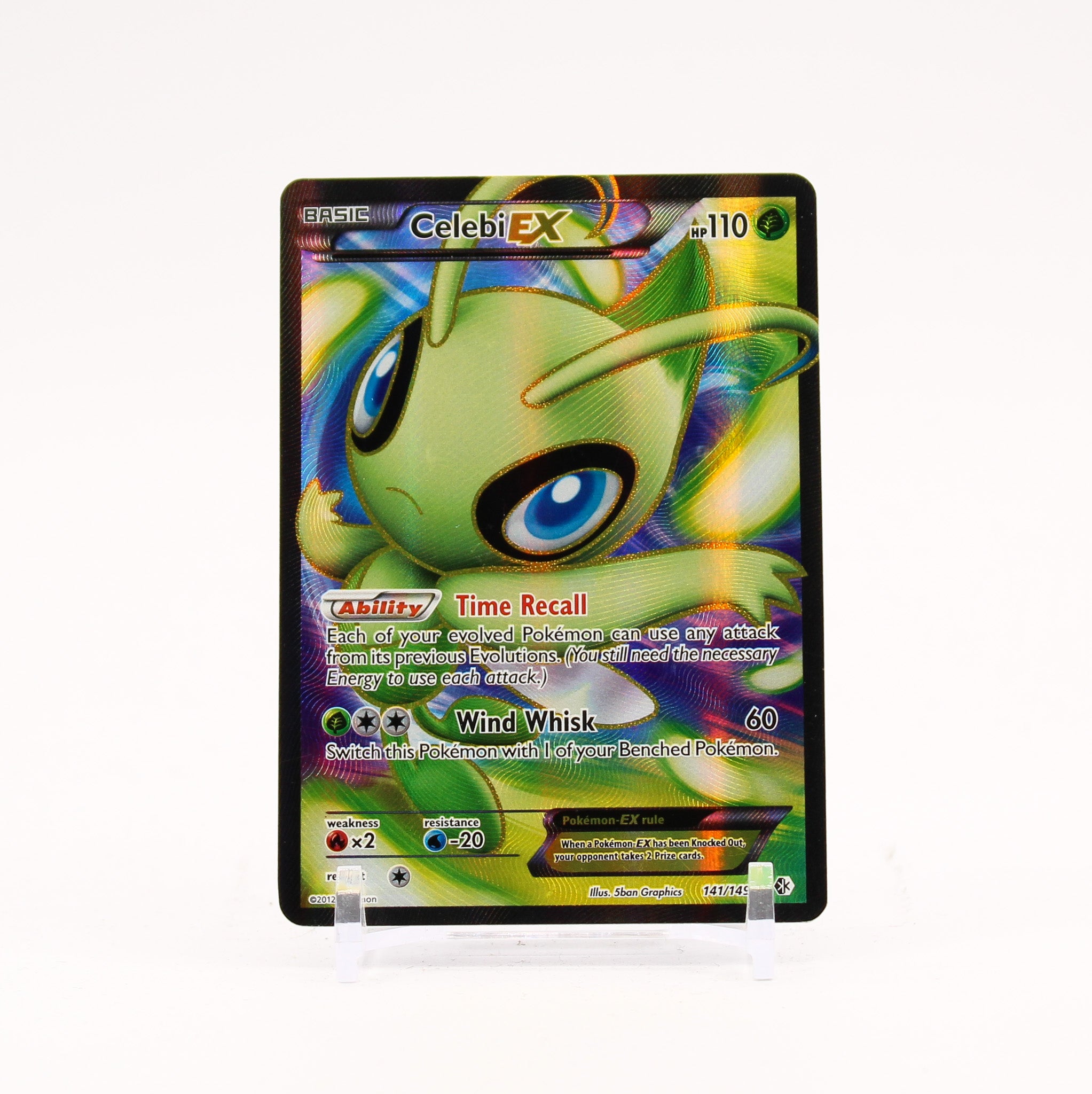 Celebi EX - 141/149 Boundaries Crossed Full Art Pokemon - NM/LP