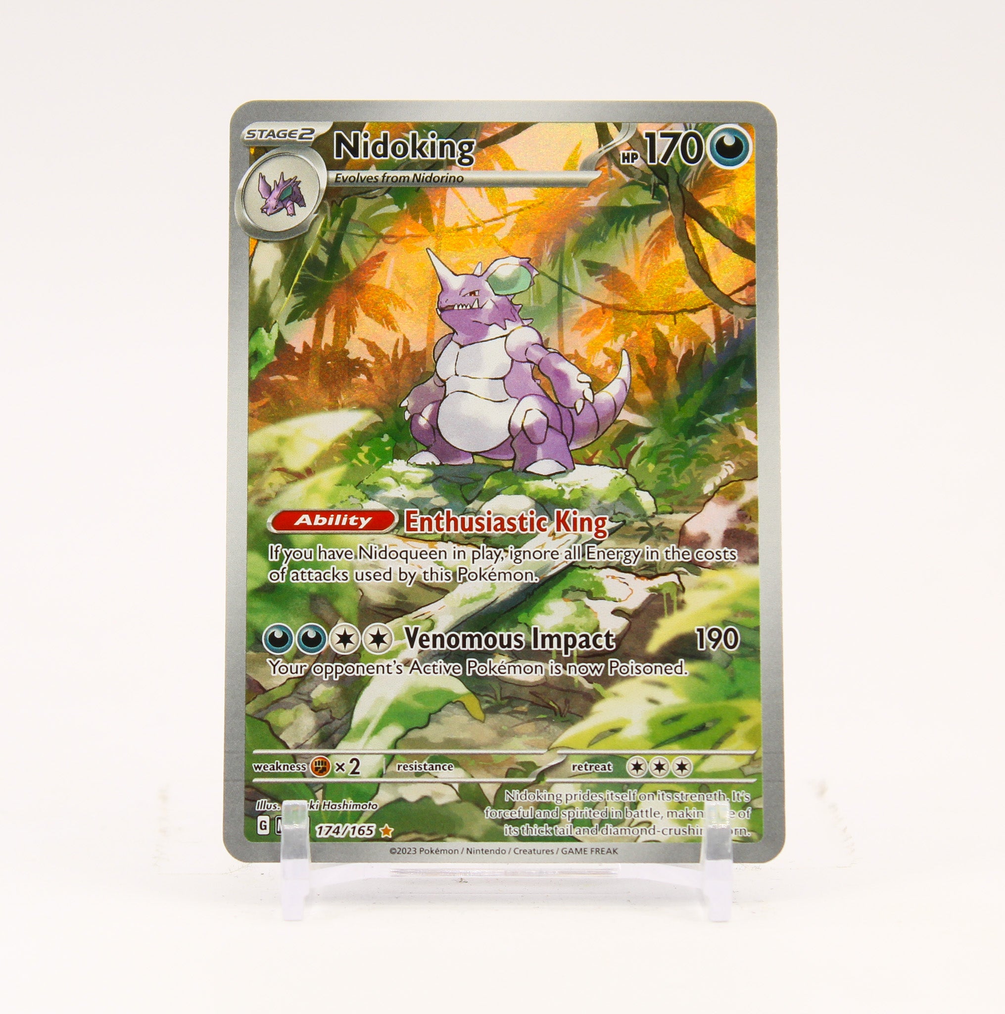 Nidoking - 174/165 151 Illustration Rare Pokemon - NM