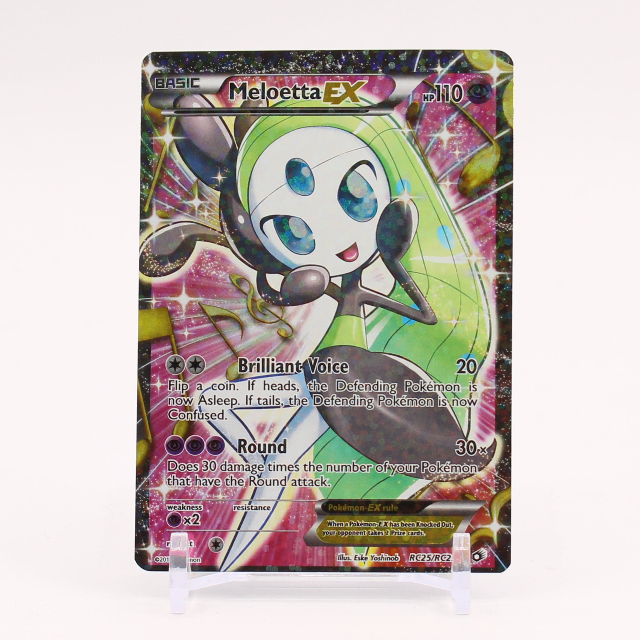 Meloetta EX - RC25/RC25 Legendary Treasures Radiant Collection Pokemon - NM