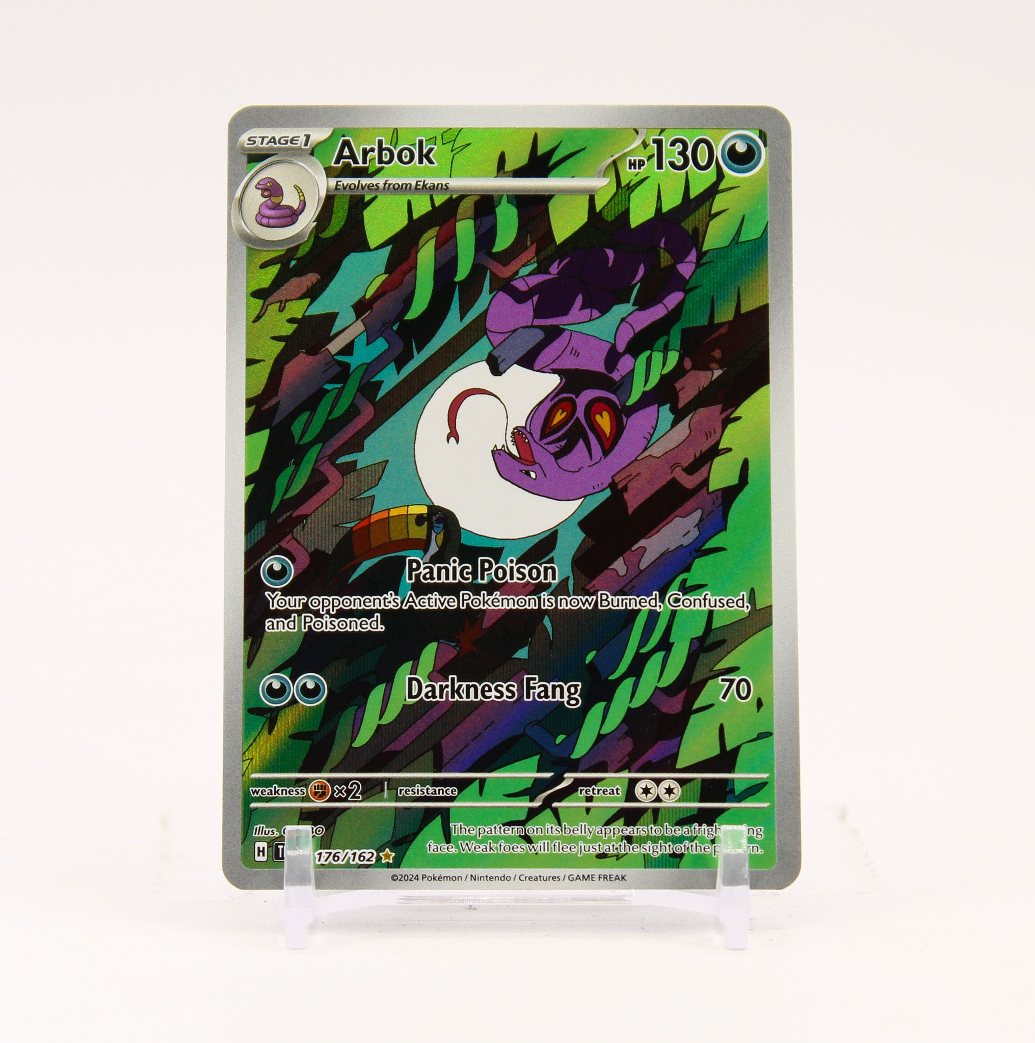 Arbok - 176/162 Temporal Forces Illustration Rare Pokemon - NM