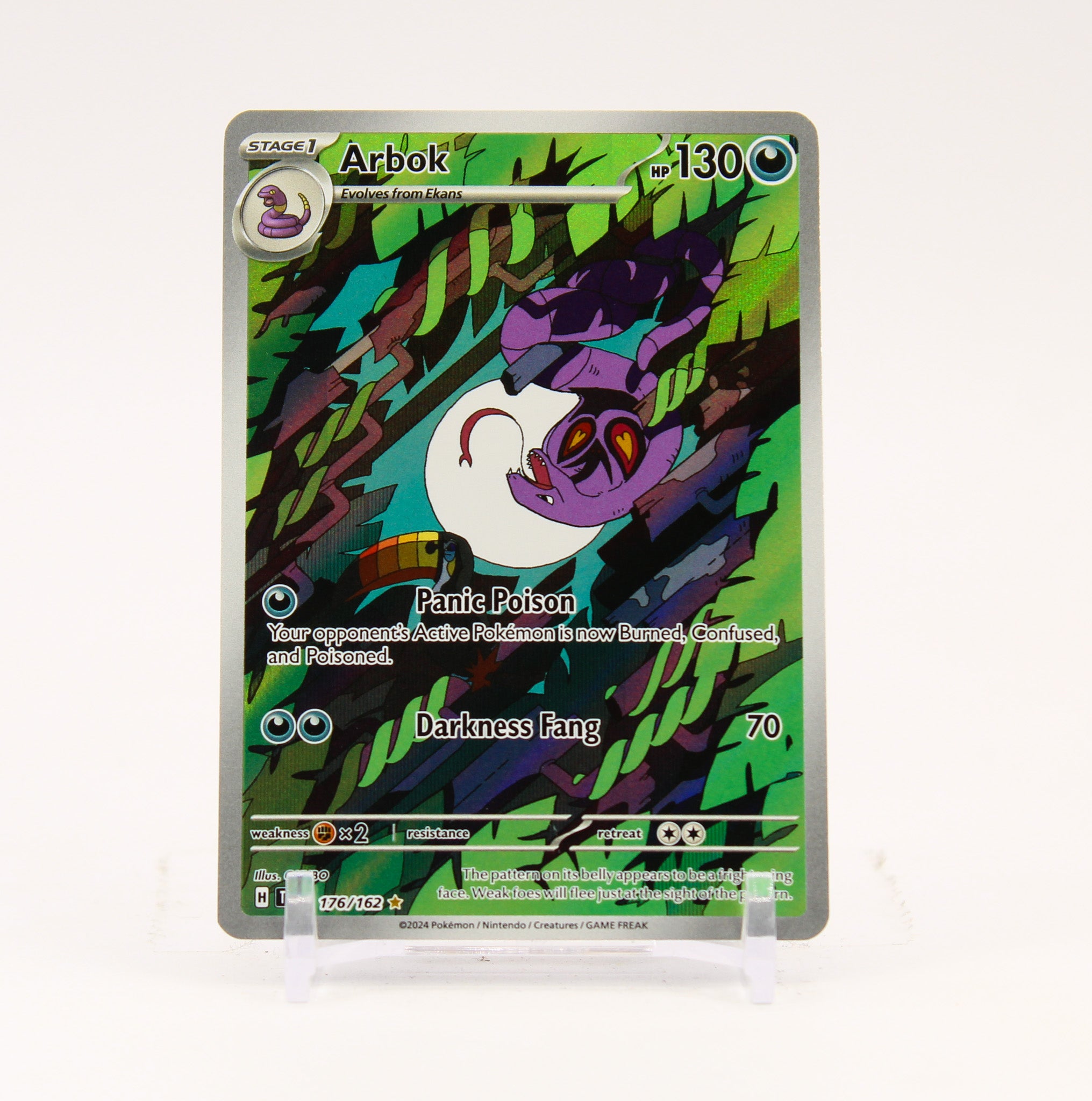 Arbok - 176/162 Temporal Forces Illustration Rare Pokemon - NM/LP