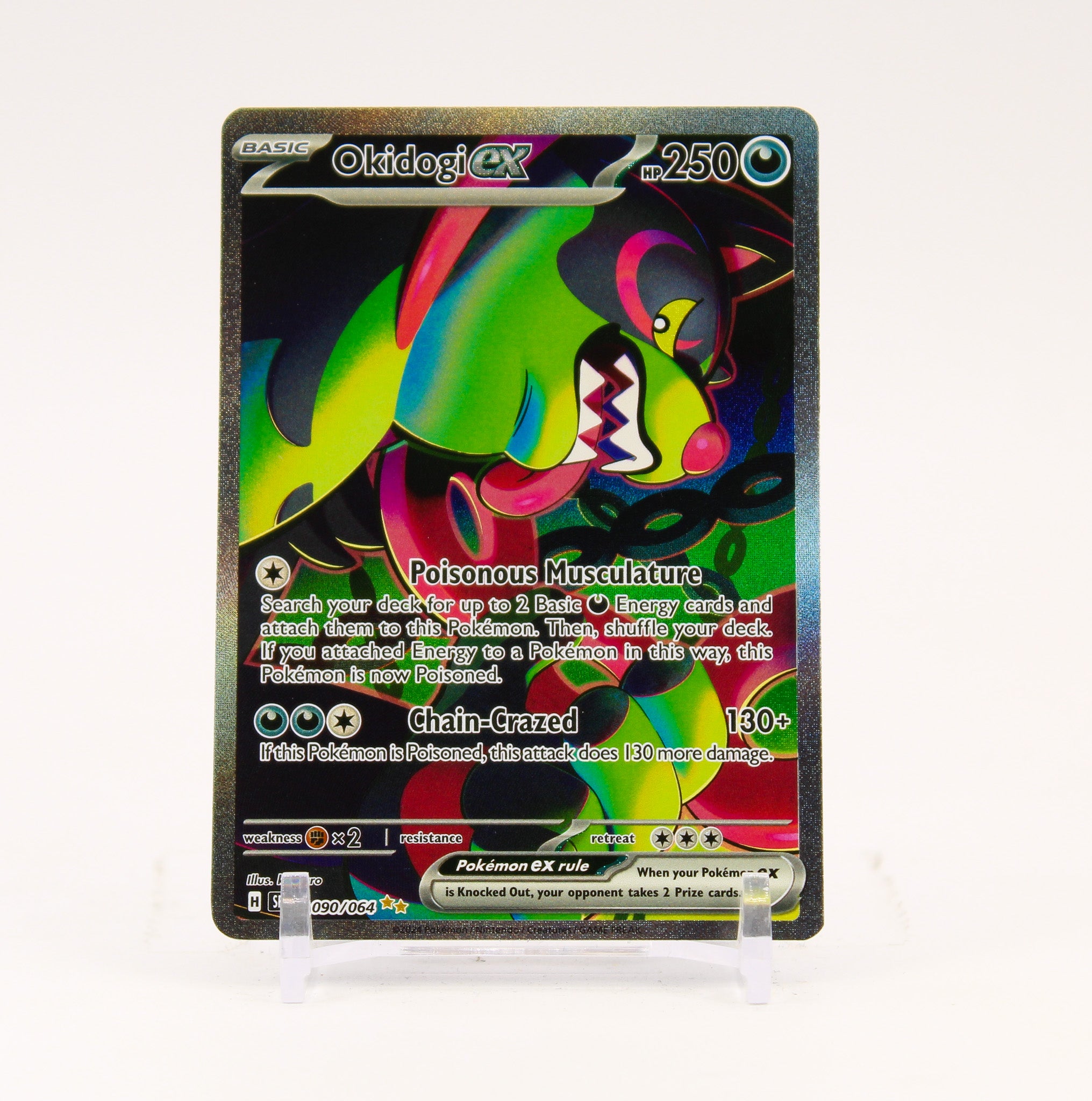 Okidogi ex - 090/064 Shrouded Fable Special Illustration Rare Pokemon - NM/LP