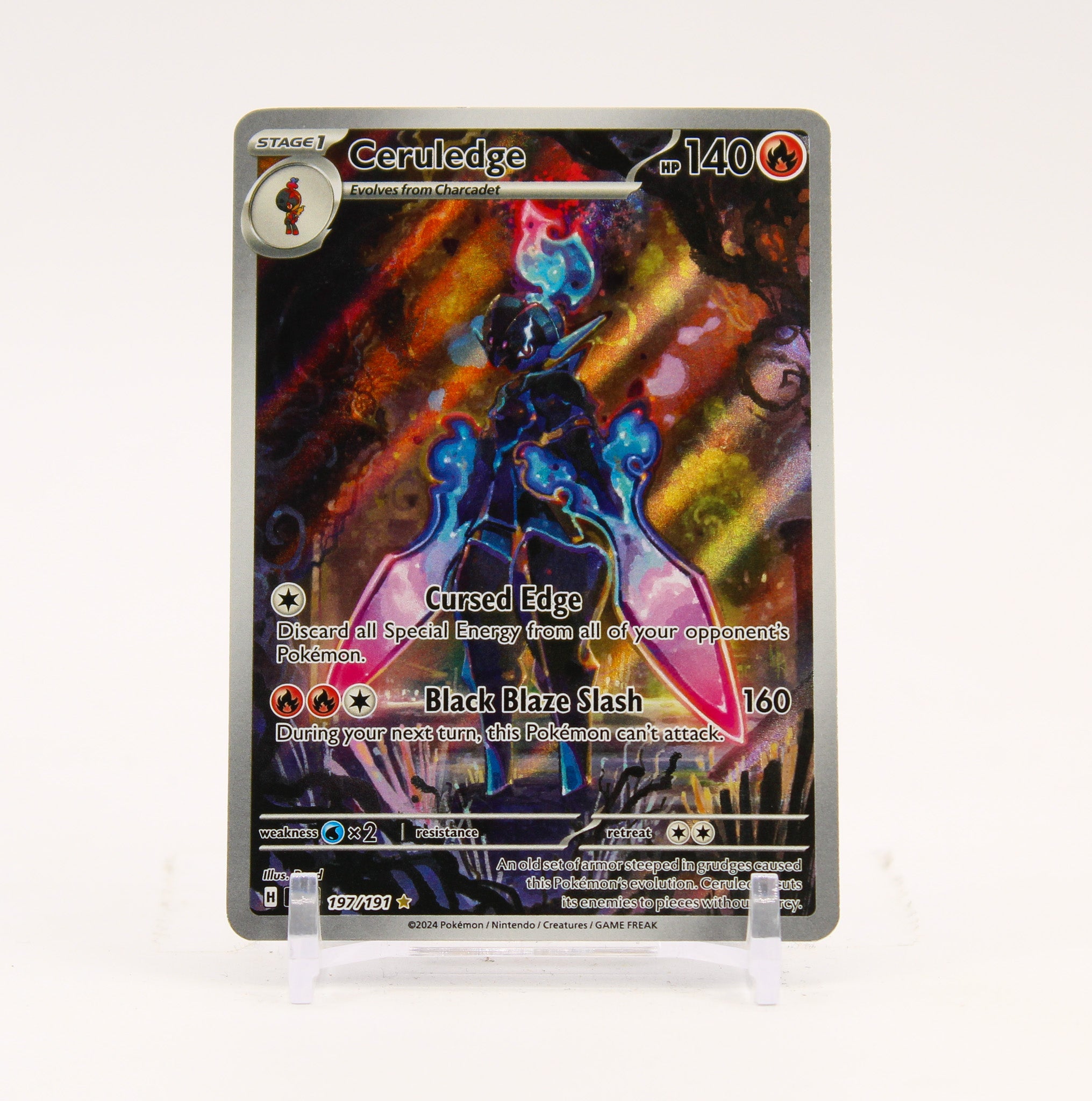 Ceruledge - 197/191 Surging Sparks Illustration Rare Pokemon - NM/LP