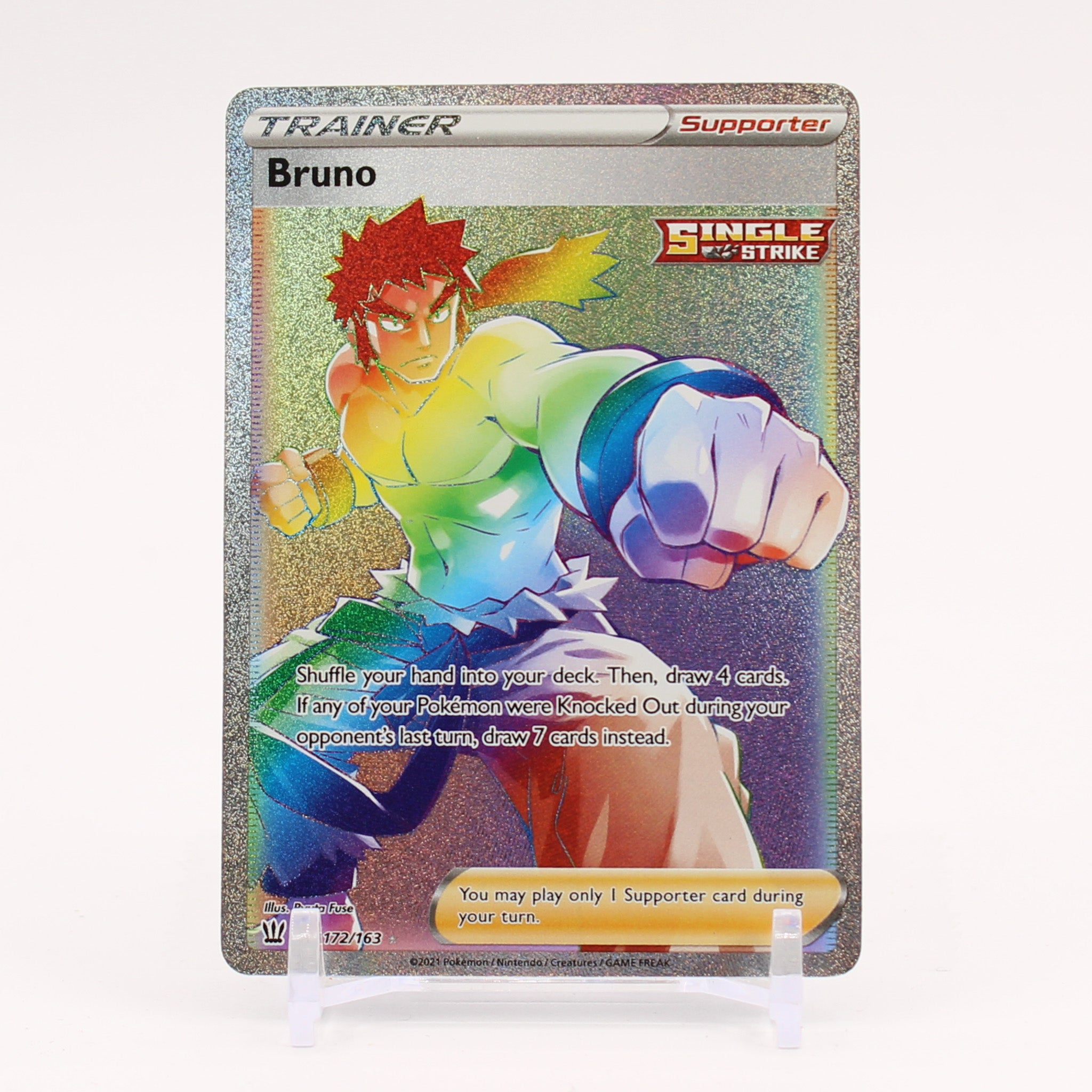 Bruno - 172/163 Battle Styles Rainbow Trainer - NM/MINT