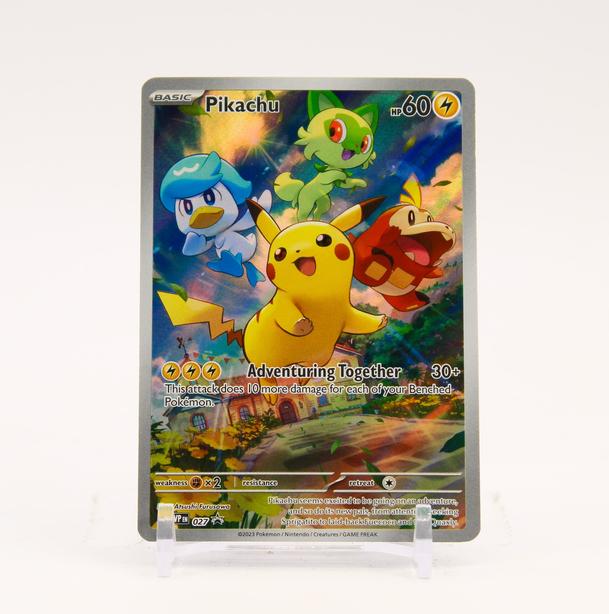 Pikachu - SVP027 Paldea Evolved ETB Promo Pokemon - NM/LP
