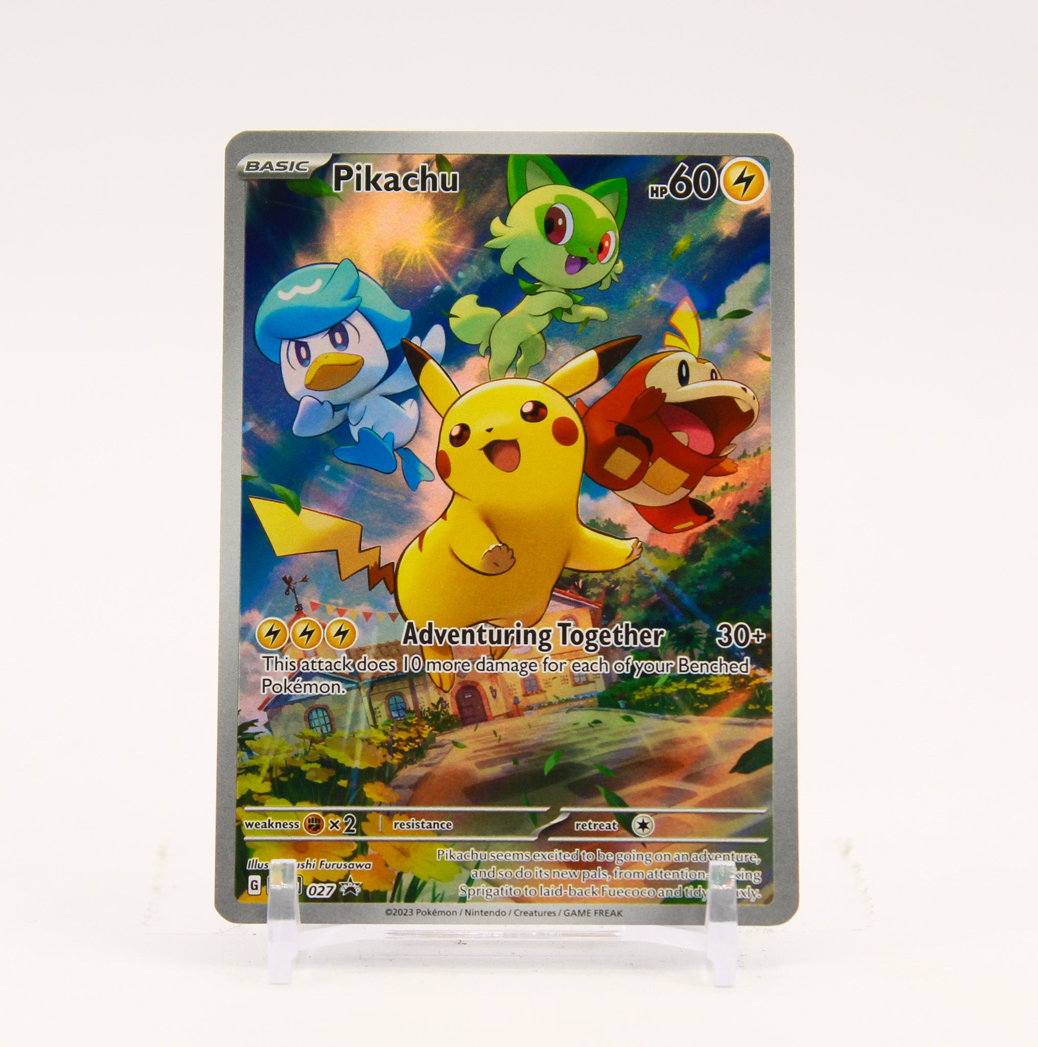 Pikachu - SVP027 Paldea Evolved ETB Promo Pokemon - NM/LP