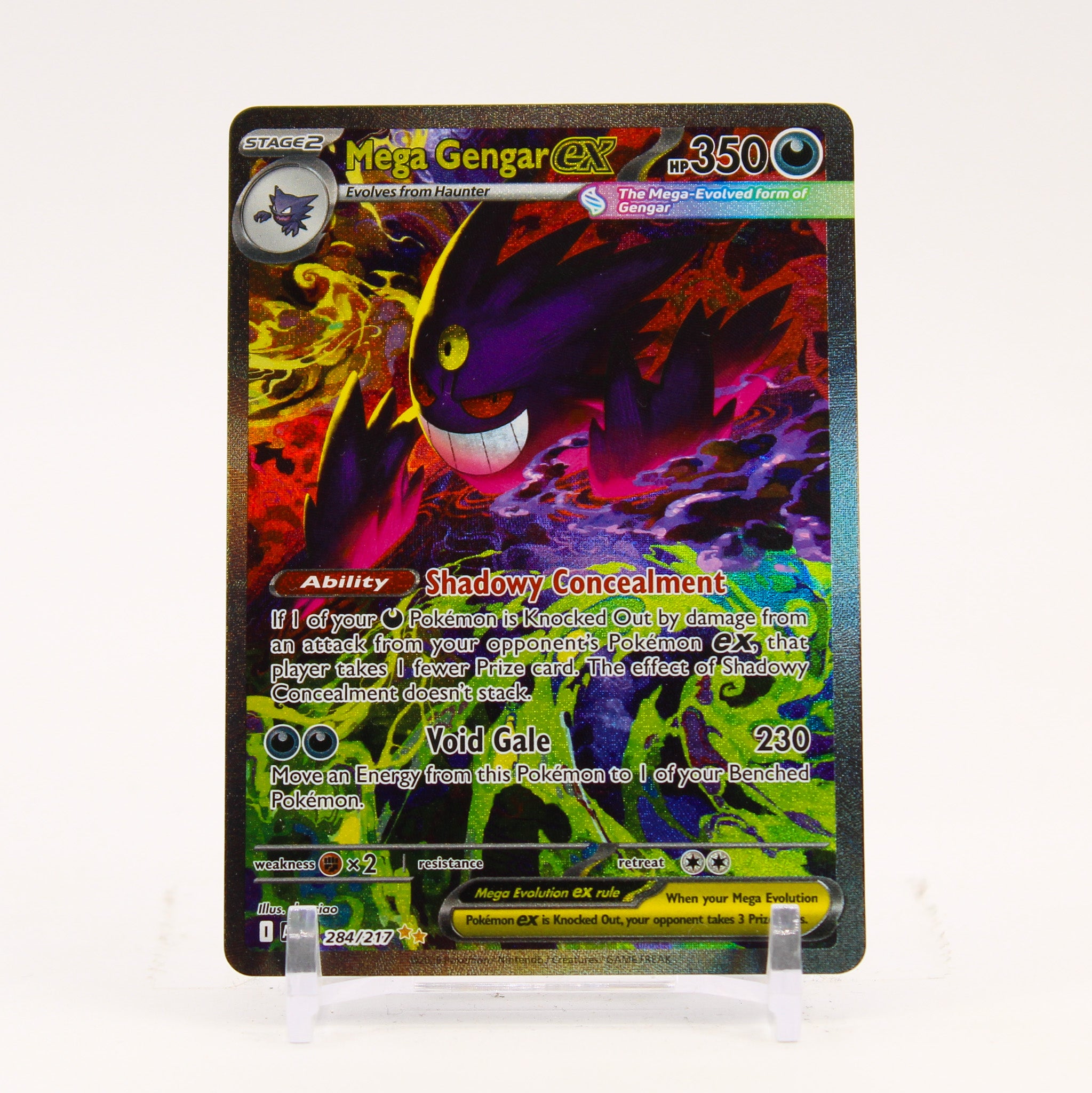 Mega Gengar ex - 284/217 Ascended Heroes Special Illustration Pokemon - NM/MINT