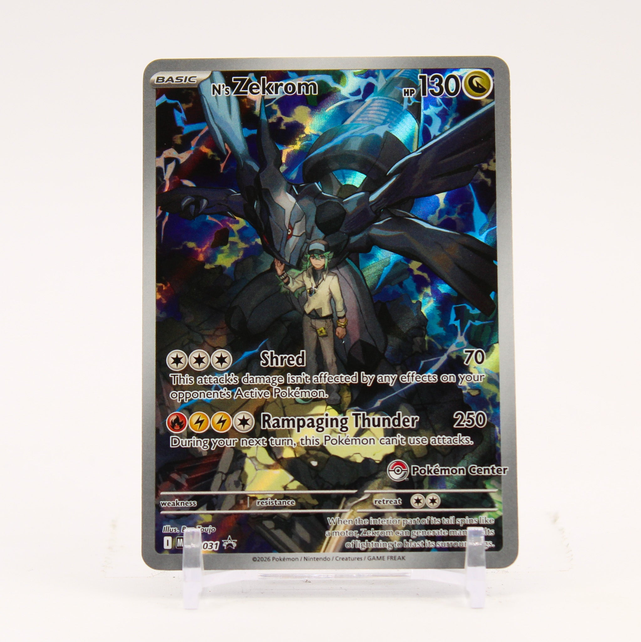 N's zekrom - MEP031 Ascended Heroes POKEMON CENTER Promo Pokemon - NM