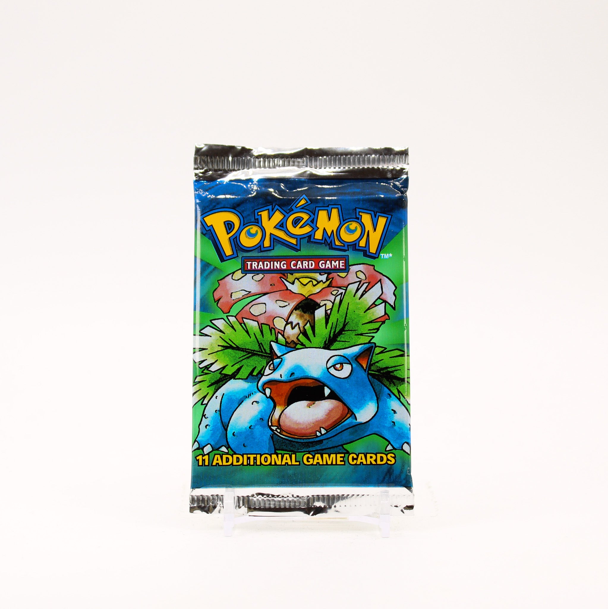 Pokemon base set unlimited booster pack sealed venusaur art - Light 20.6 g