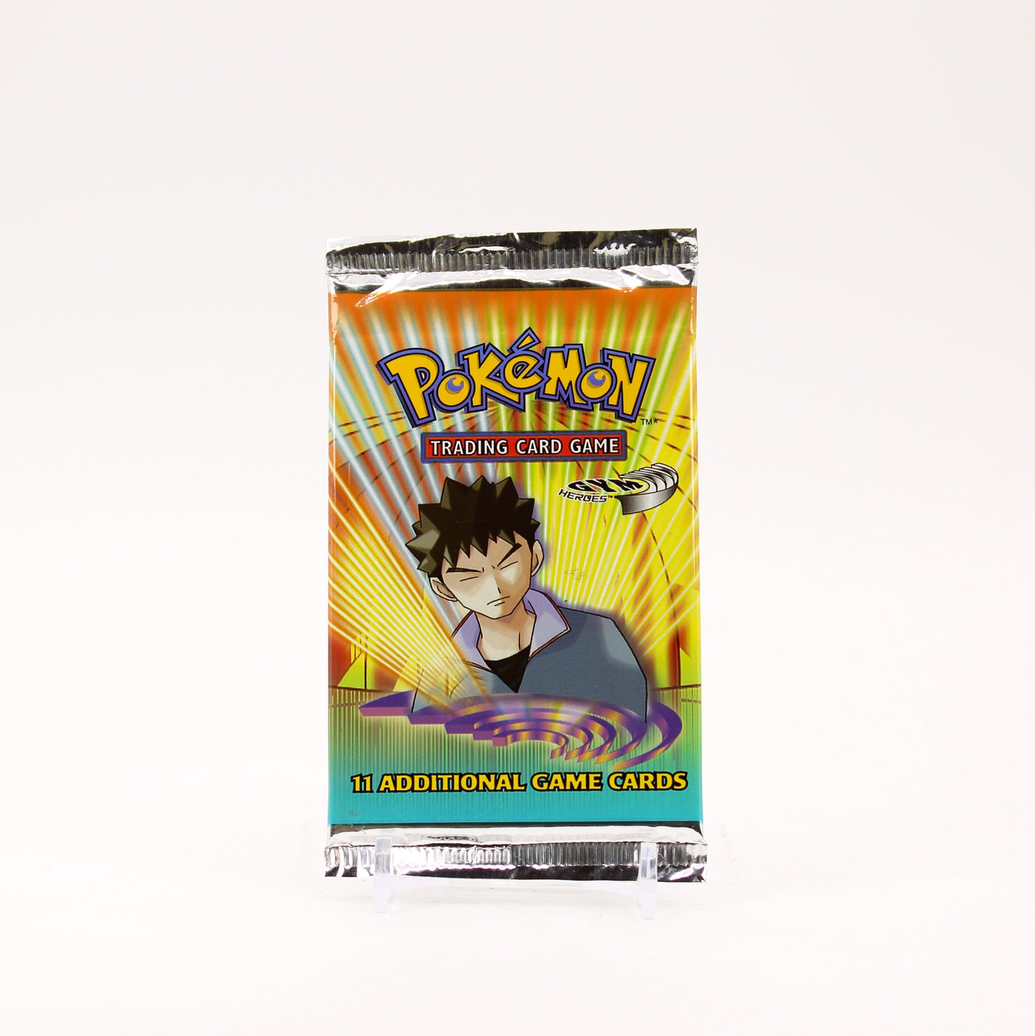 Pokemon gym heroes unlimited booster pack sealed brock art - Light 20.71 g