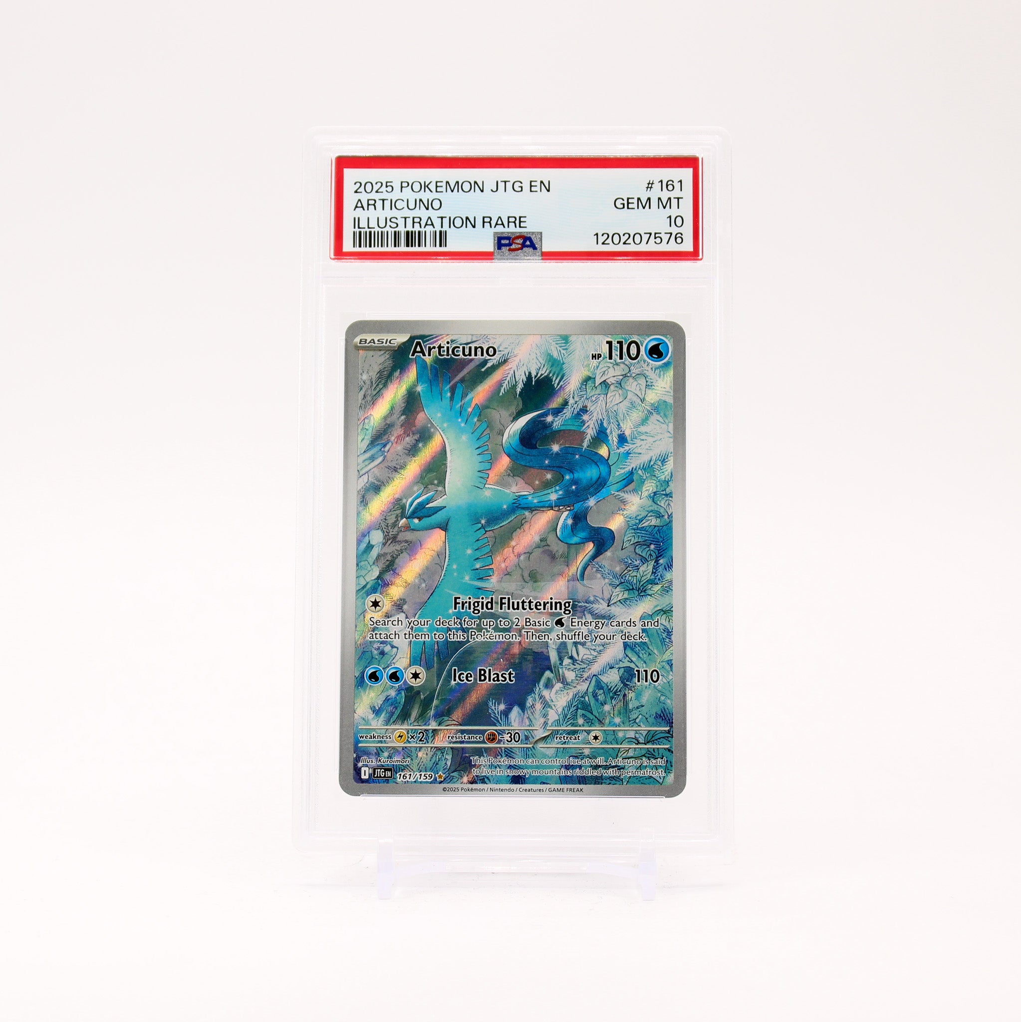 Articuno - 161/159 PSA 10 Journey Together Illustration Rare Pokemon - GEM MT